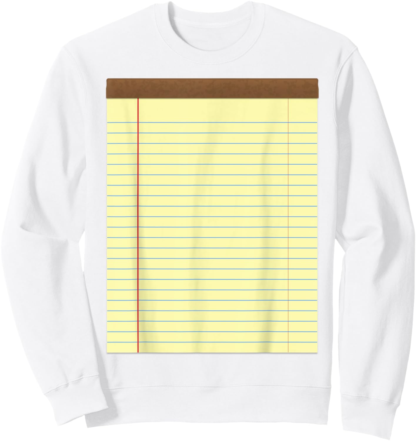 Yellow Pad Lined Notebook Couple Group Halloween Costume Sweatshirt - Sweatshirt | White