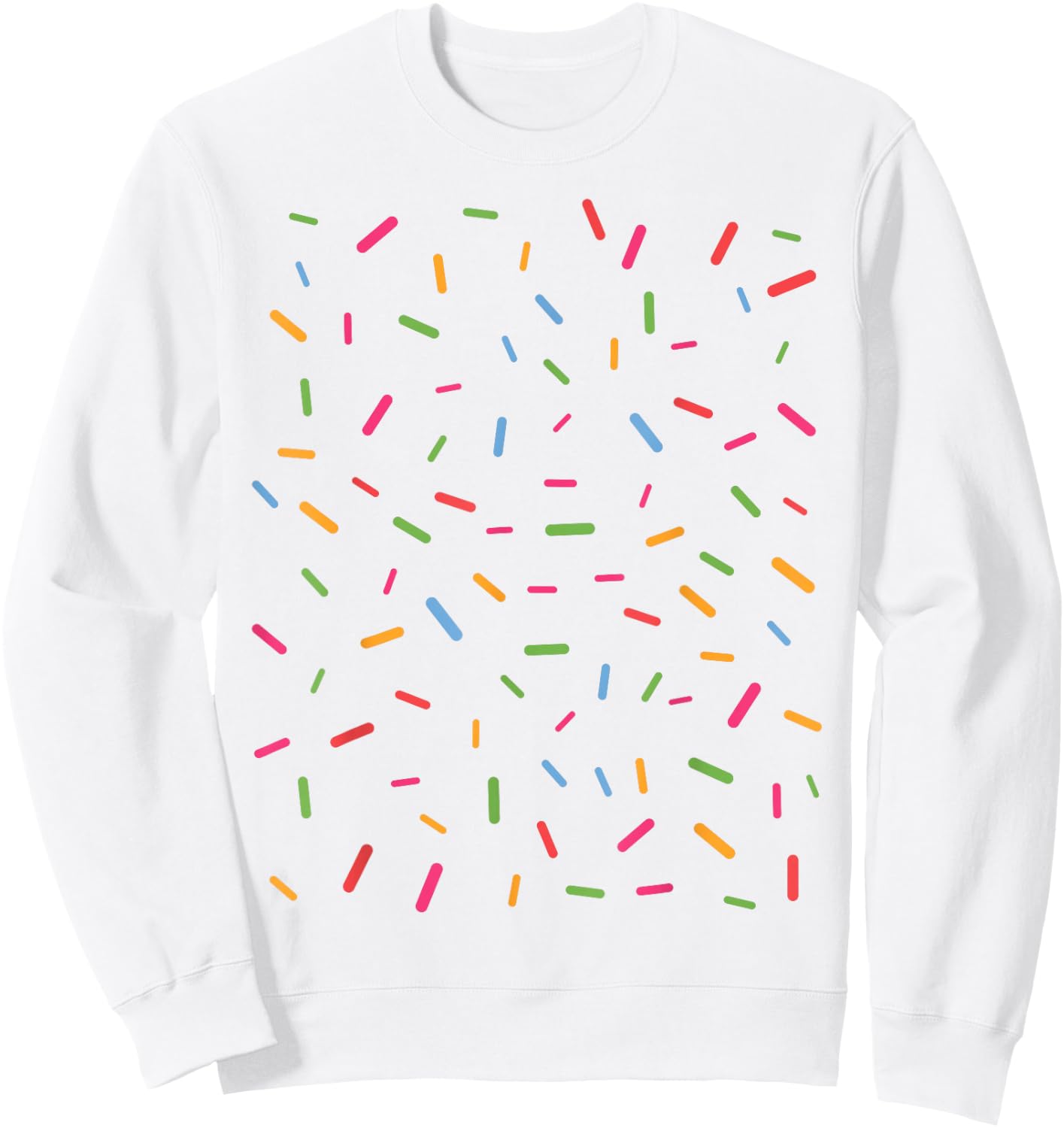 Rainbow Sprinkles Ice Cream Halloween Cupcake Costume Lazy Sweatshirt - Sweatshirt | White