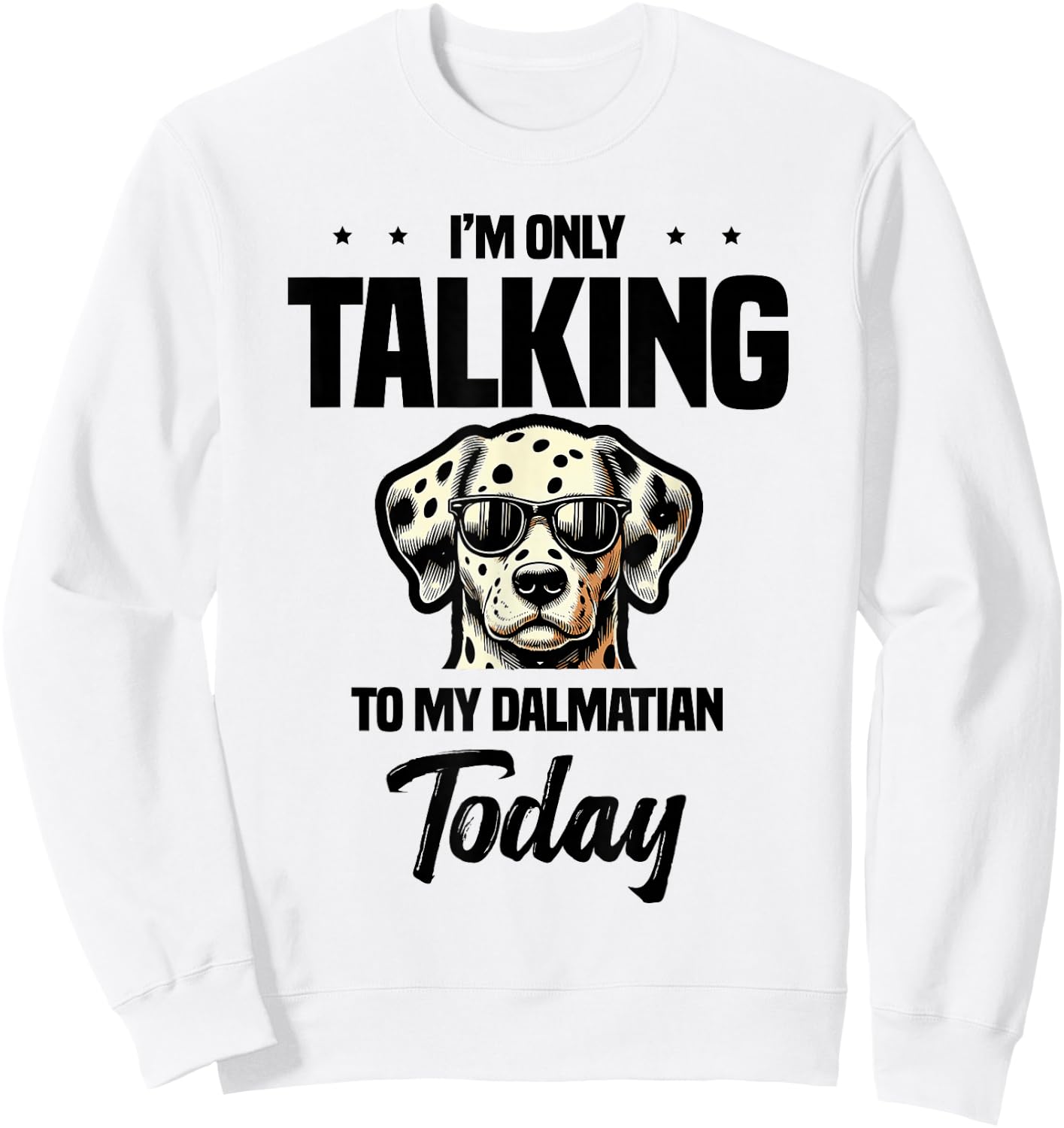 Dalmatian Dog Halloween Costume Funny Love Design Sweatshirt - Sweatshirt | White