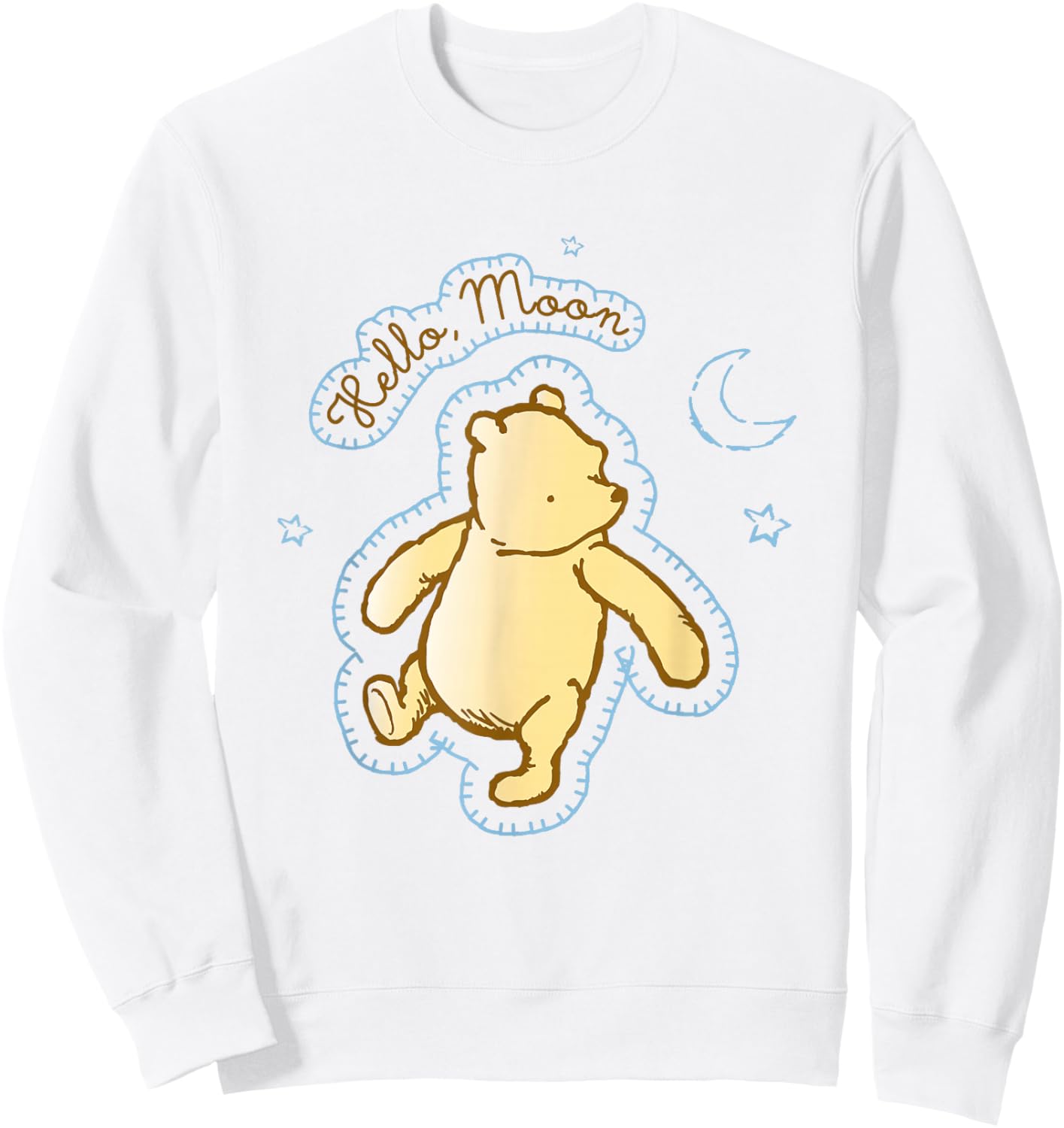 Disney Winnie the Pooh Hello Moon Bedtime Bear Sweatshirt - Sweatshirt | White