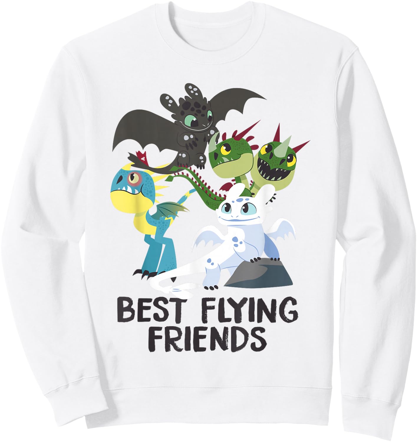 How to Train Your Dragon 3 Hidden World Best Friends Sweatshirt - Sweatshirt | White