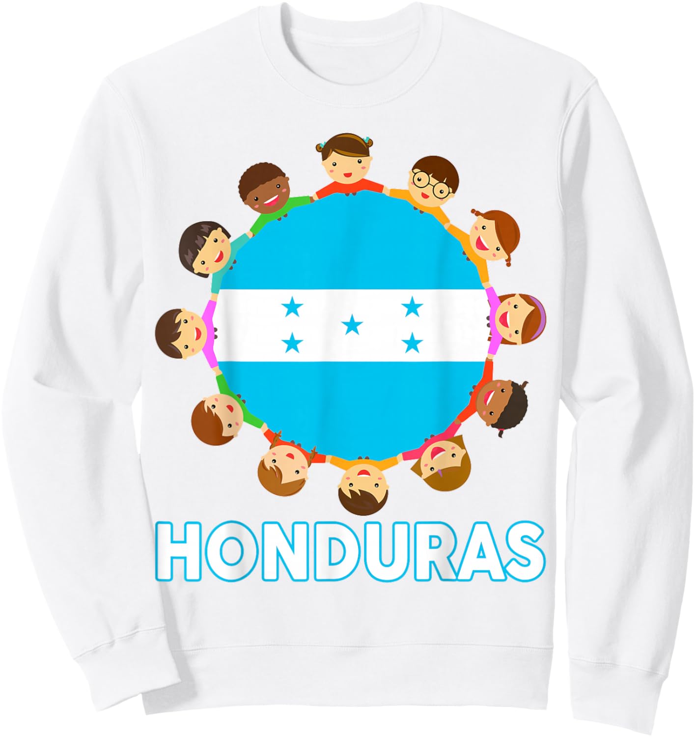 Women Honduras Flag Kids Toddler Honduran Hispanic Heritage Sweatshirt - Sweatshirt | White