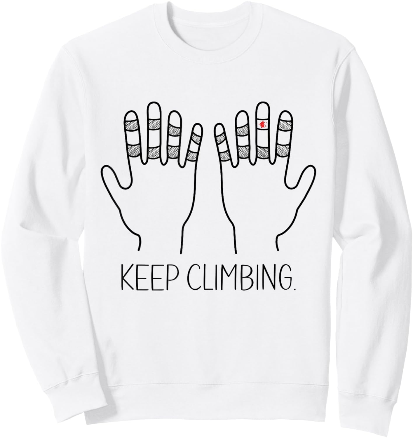 Keep Climbing Bouldering Rock Climbing Climber Sweatshirt - Sweatshirt | White