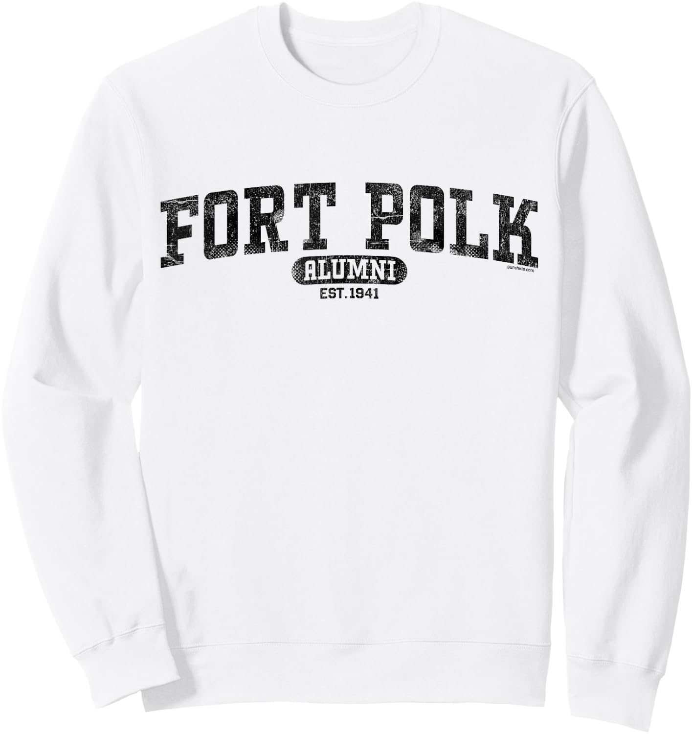 Fort Polk Alumni - Army Base, Louisiana Sweatshirt - Sweatshirt | White