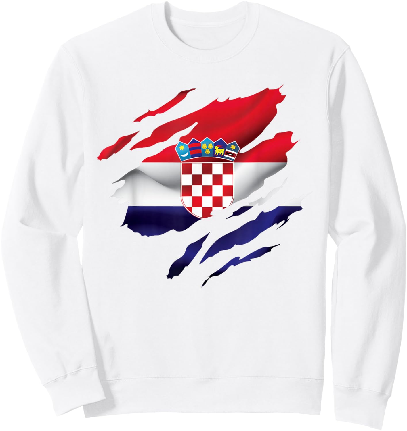 Kroatien Flagge Kroatisch Croatia Kinder Kroatien Hrvatska Sweatshirt - Sweatshirt | White