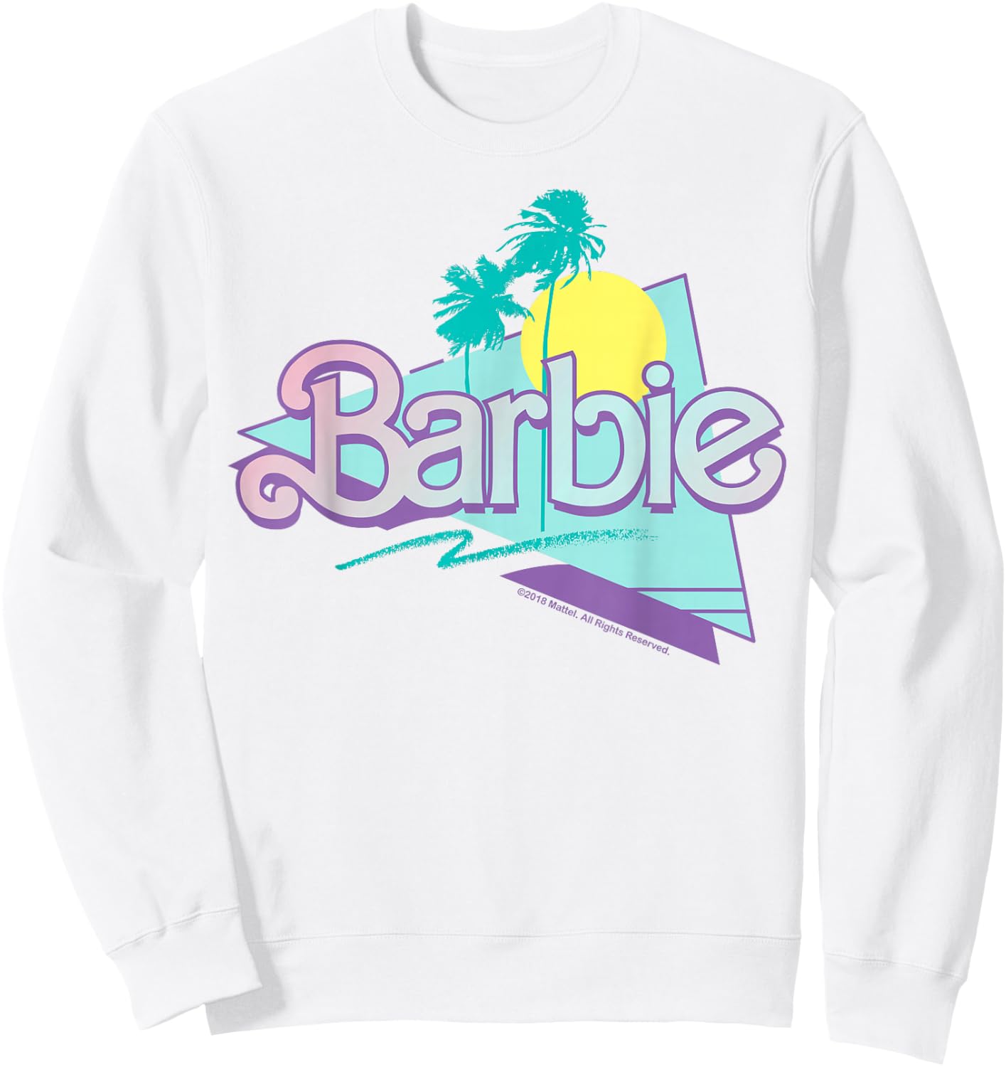 Barbie - 90'S Barbie - Logo Sweatshirt - Sweatshirt | White