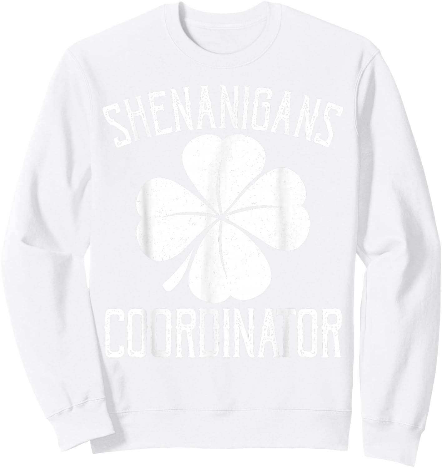 Shenanigans Squad Teacher Funny St Patrick's Day Men Women Sweatshirt - Sweatshirt | White