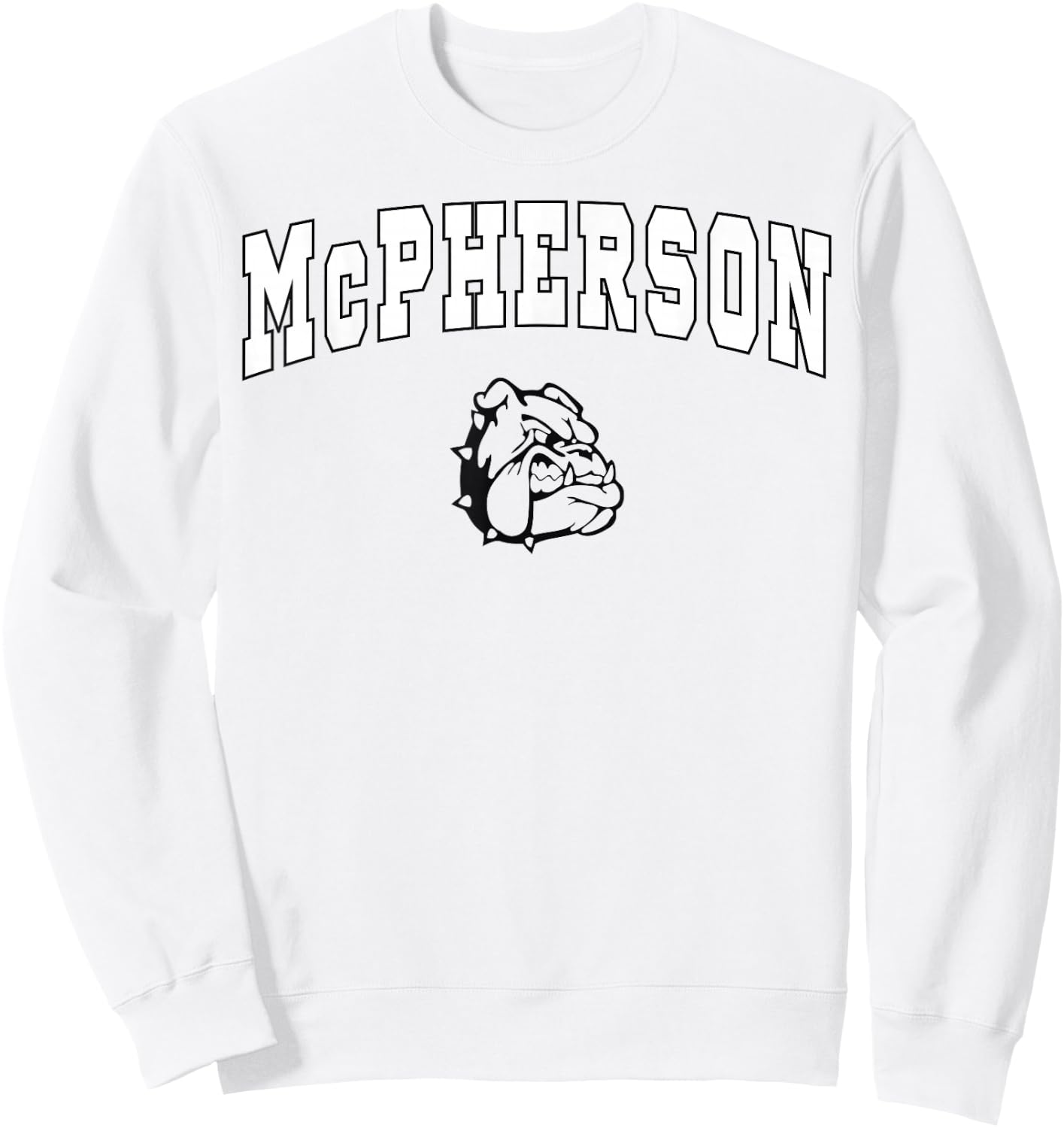 McPherson High School Bullpups C2 Sweatshirt - Sweatshirt | White