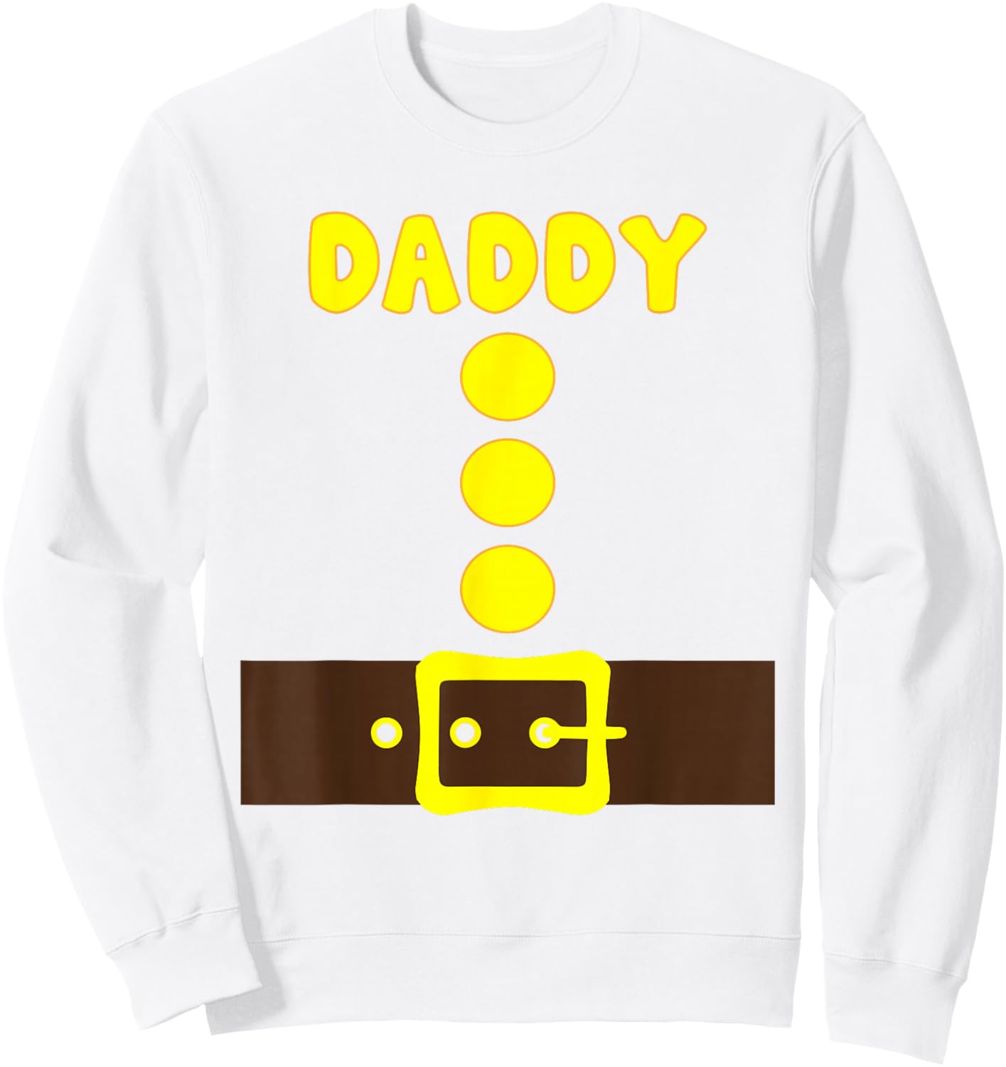 Daddy Dwarf Halloween Matching Group Color Costume Family Sweatshirt - Sweatshirt | White