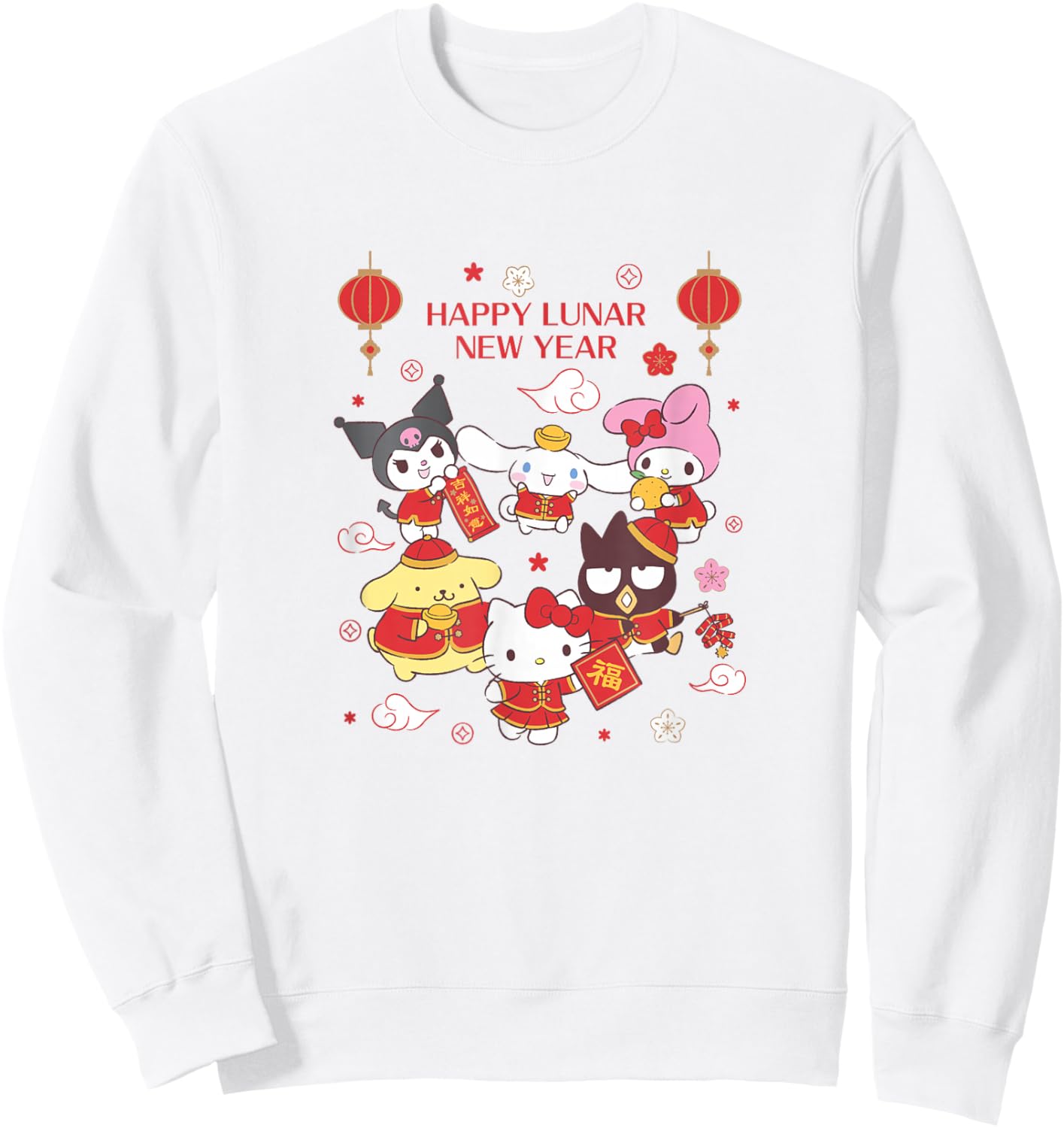 Hello Kitty and Friends Happy Lunar New Year Sweatshirt - Sweatshirt | White