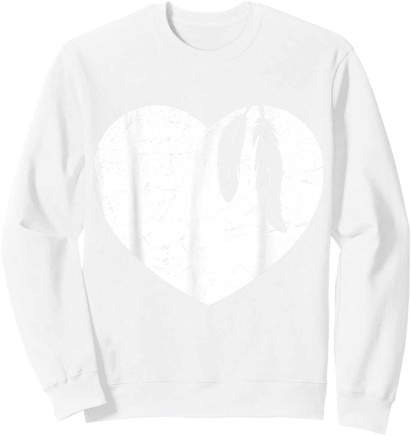 American Native Child Indian Awareness - Indigenous Feather Sweatshirt - Sweatshirt | White