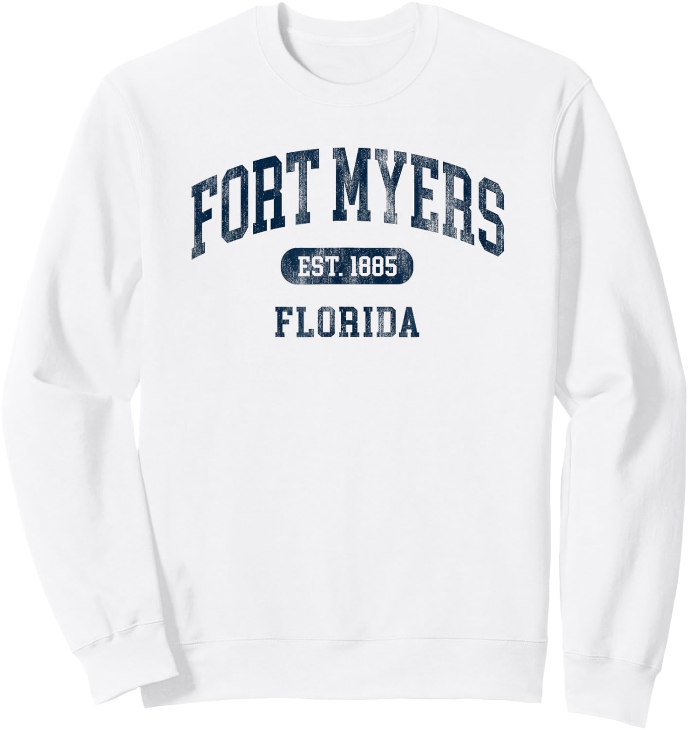 Vintage Fort Myers Florida Retro Preppy Throwback Sweatshirt - Sweatshirt | White