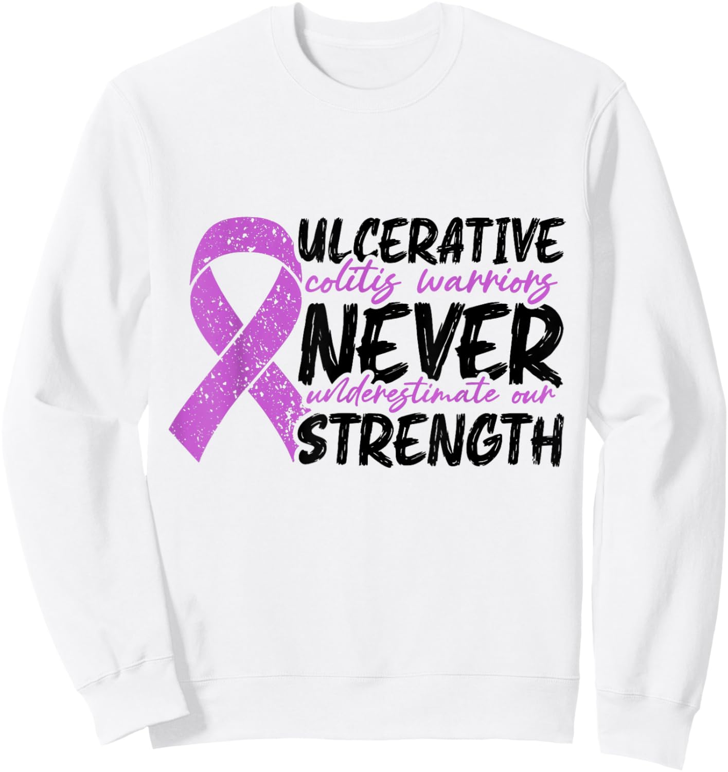 Colitis ulcerosa Krieger unterschätzen niemals IBD-Überlebende Sweatshirt - Sweatshirt | White