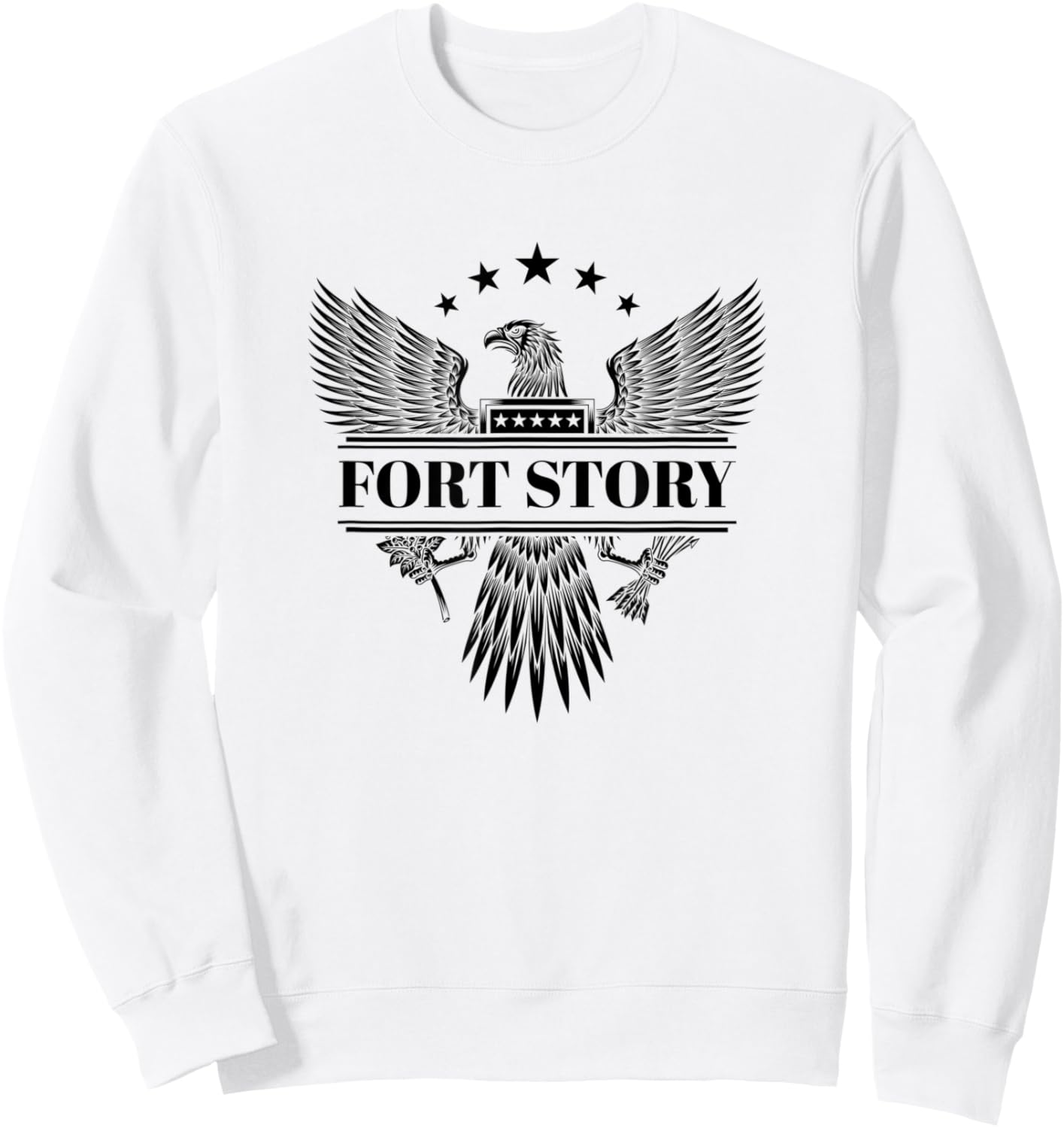 Fort Story Military Base Sweatshirt - Sweatshirt | White