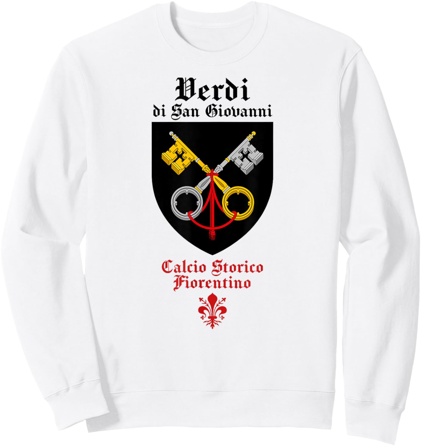 Florentine football fútbol Calcio storico fiorentino Verdi Sweatshirt - Sweatshirt | White
