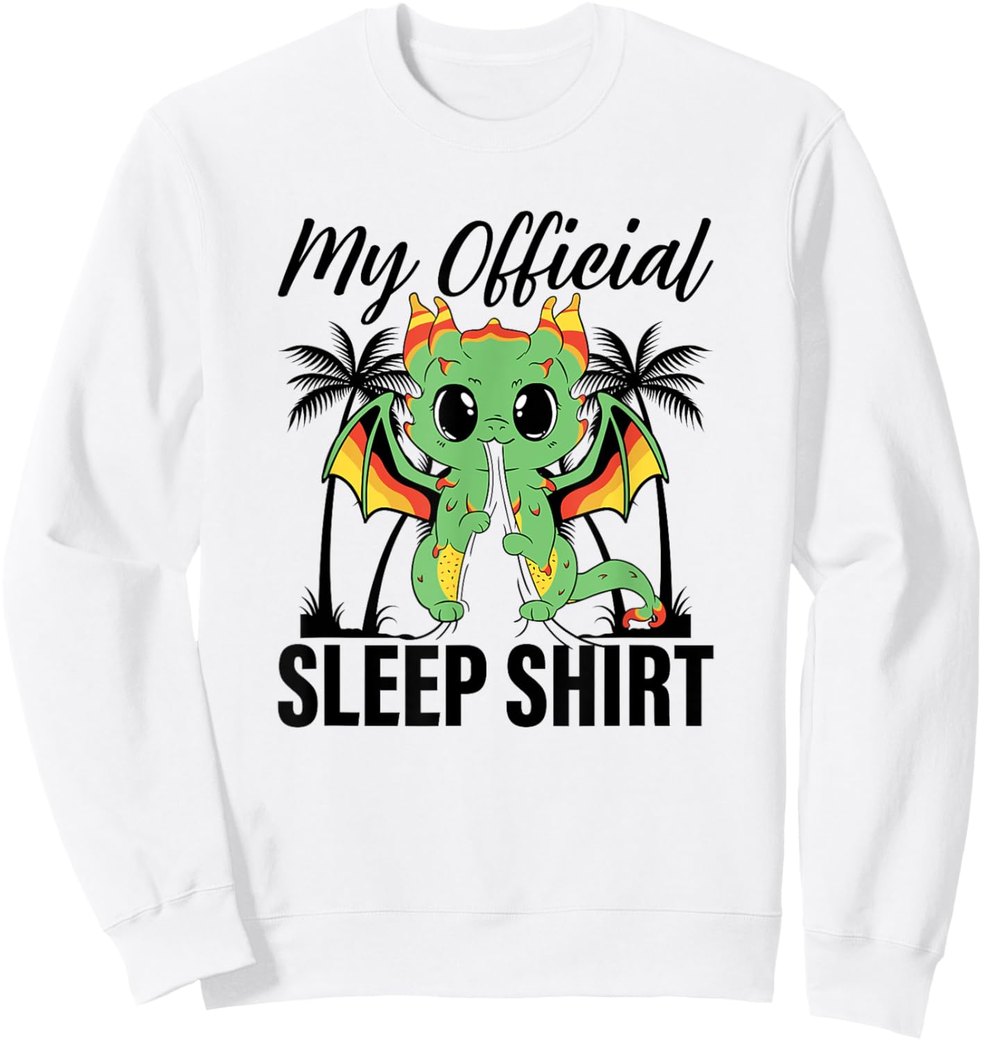 My Official Sleep Shirt Dragon Pyjamas Nightshirt Dragon Sweatshirt - Sweatshirt | White