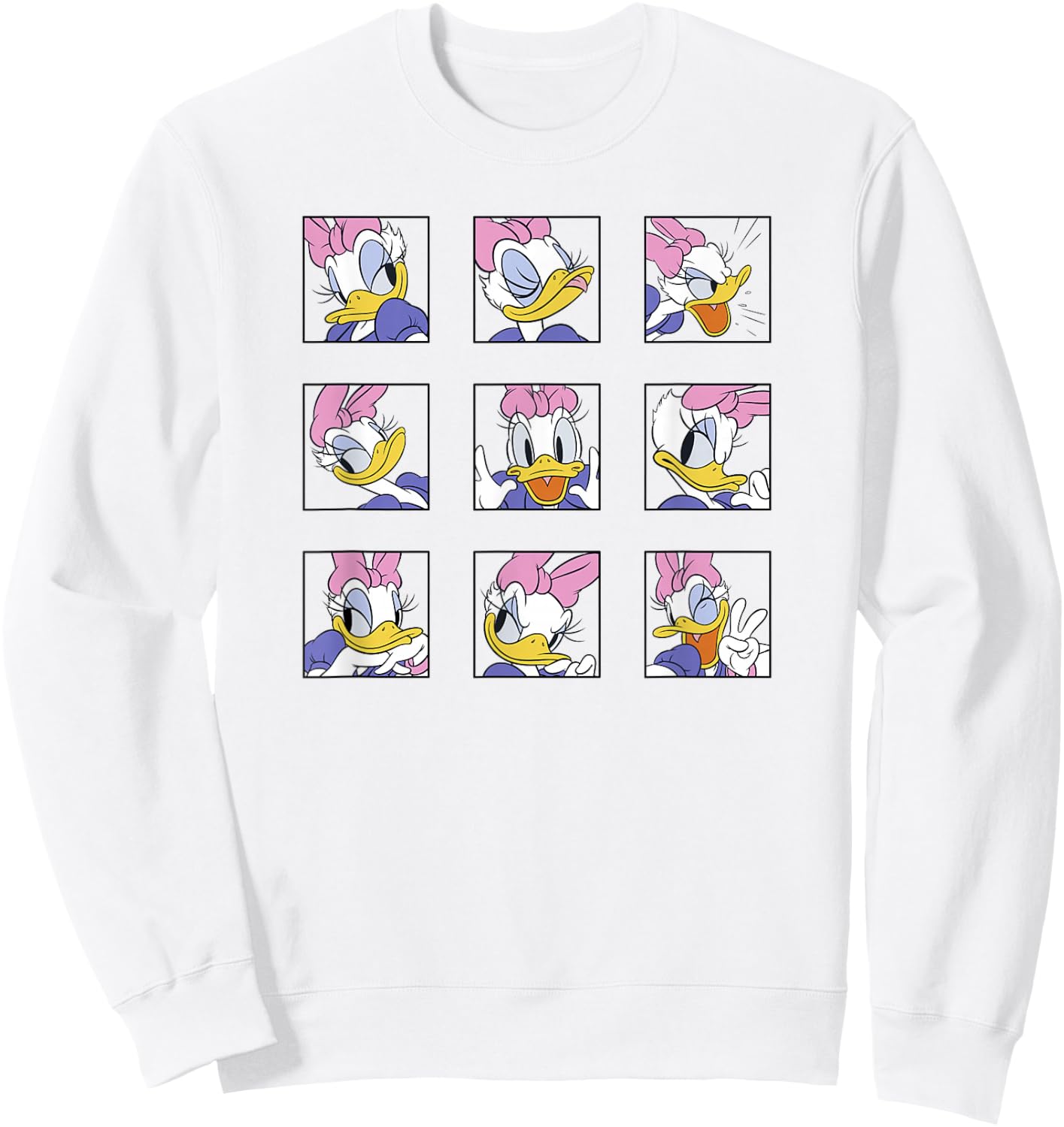 Disney Mickey and Friends Classic Daisy Expressions Box Up Sweatshirt - Sweatshirt | White