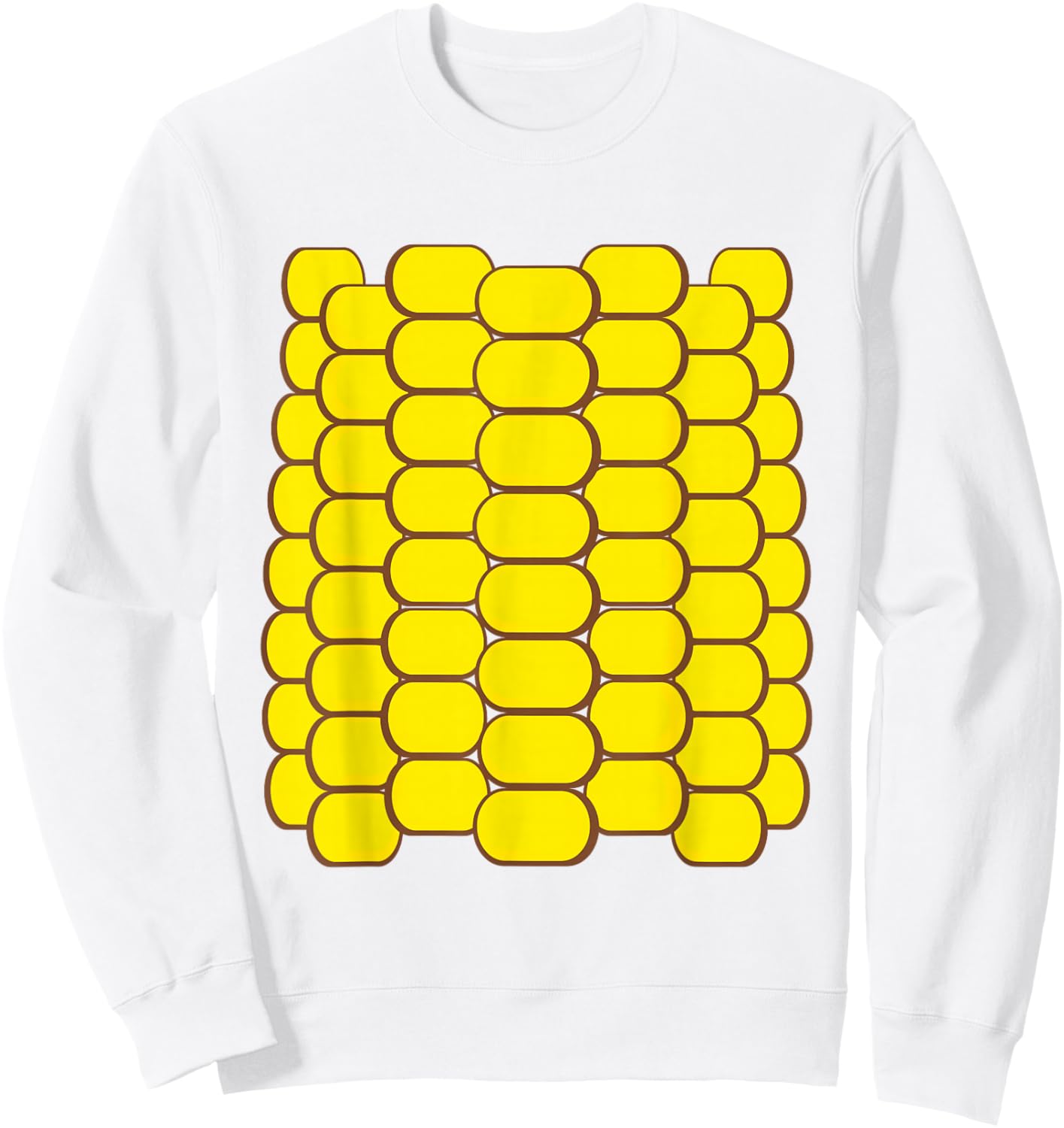 Corn Halloween Costume Funny Foodie Farmer Men Women Kids Sweatshirt - Sweatshirt | White