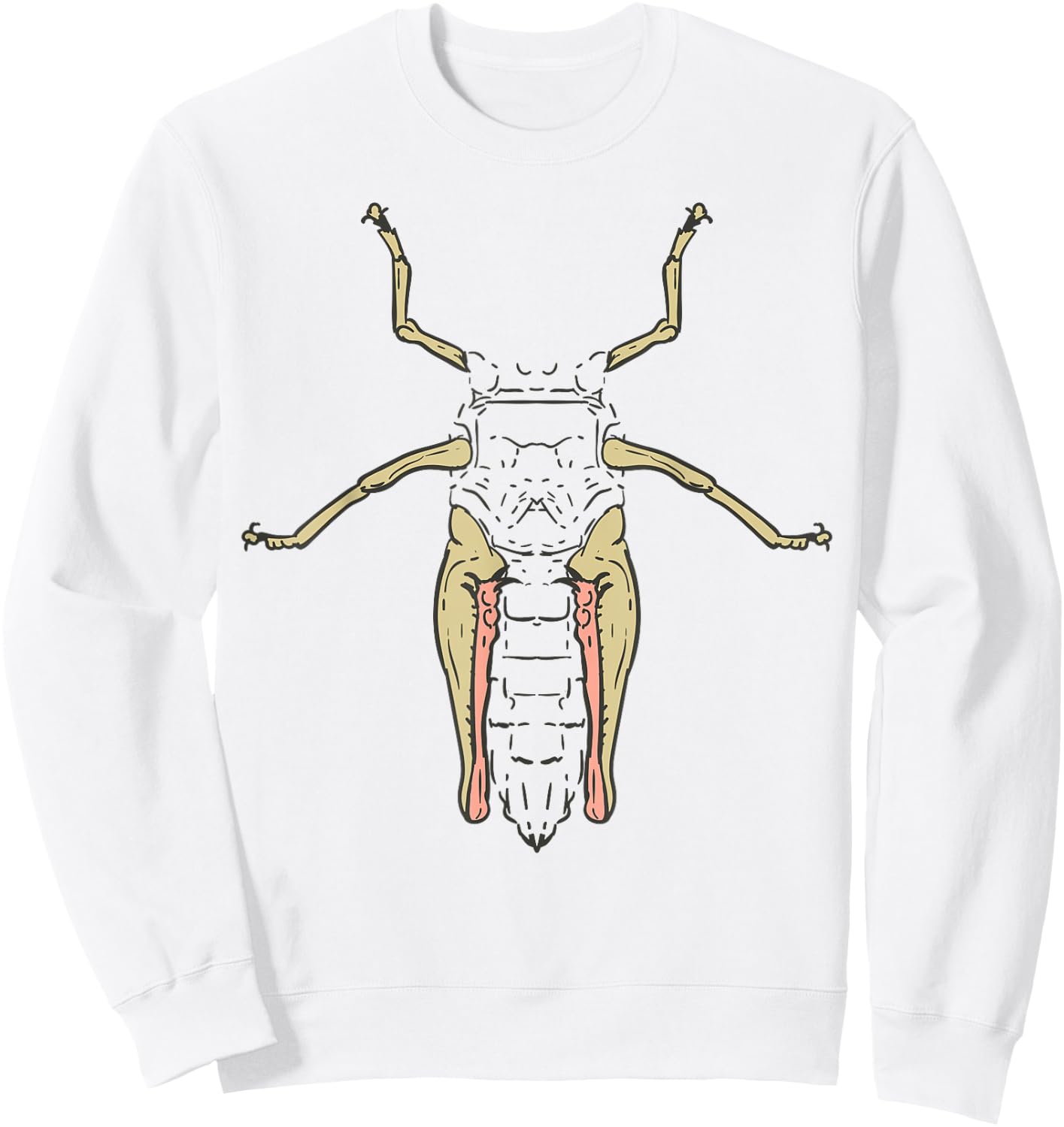Grasshopper Funny Lazy DIY Costume Easy Halloween Sweatshirt - Sweatshirt | White