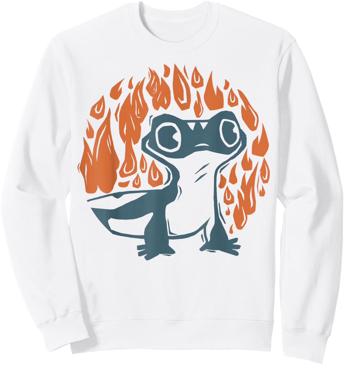 Disney Frozen 2 Salamander On Fire Portrait Sweatshirt - Sweatshirt | White