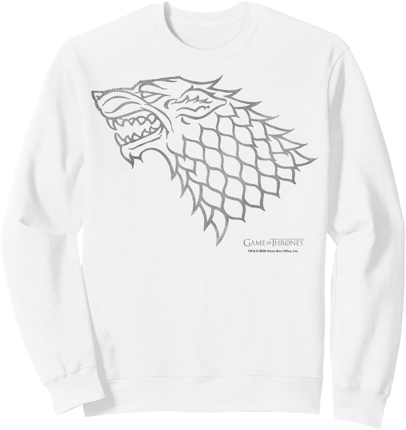 Game Of Thrones House Stark Sigil Sweatshirt - Sweatshirt | White