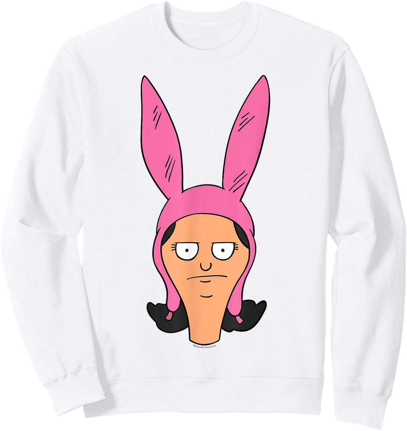 Bob's Burgers Louise Angry Big Face Sweatshirt - Sweatshirt | White