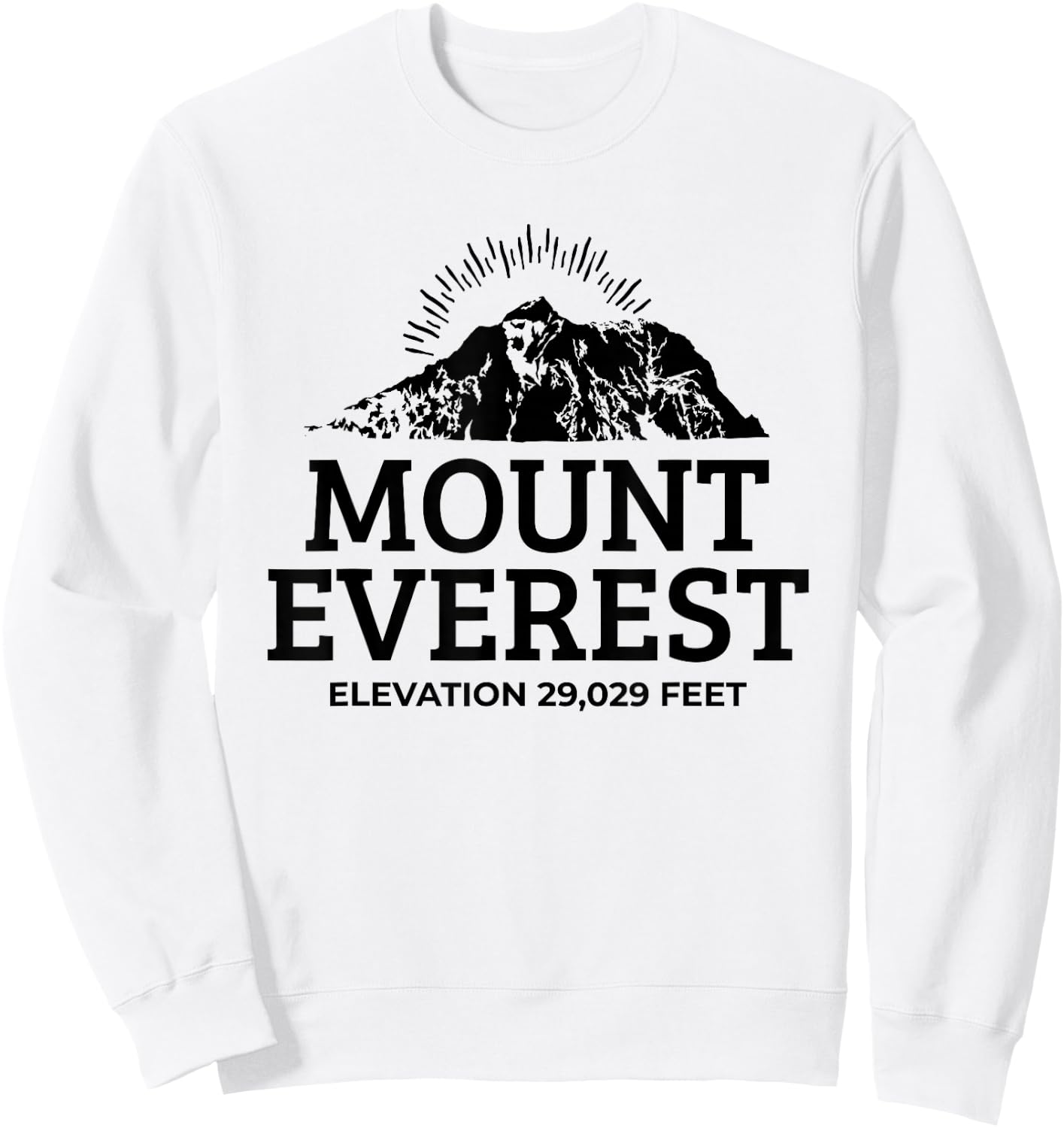 Mount Everest Shirt Rock Climbing Expedition Sweatshirt - Sweatshirt | White