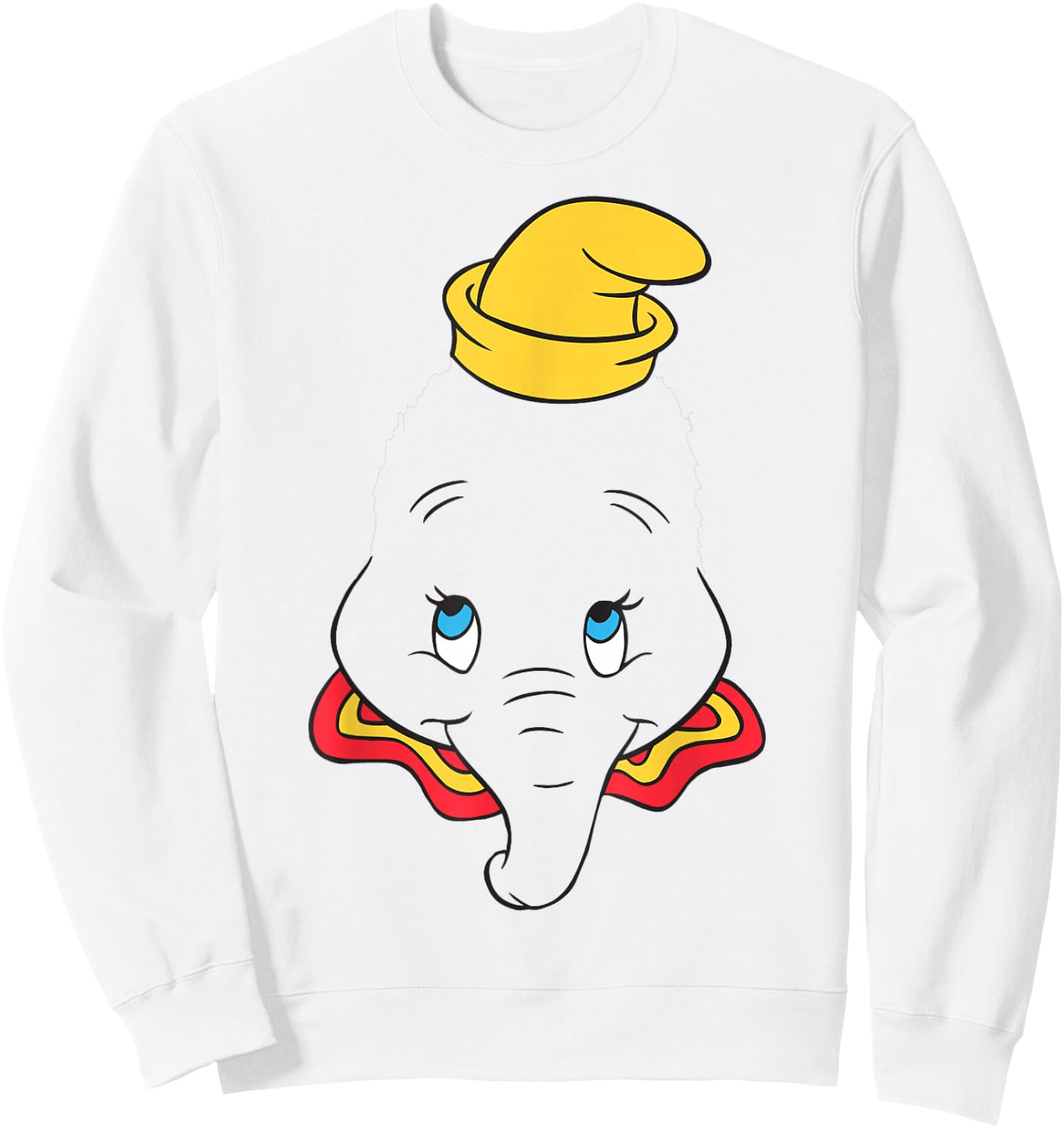 Disney Dumbo Large Face Sweatshirt - Sweatshirt | White
