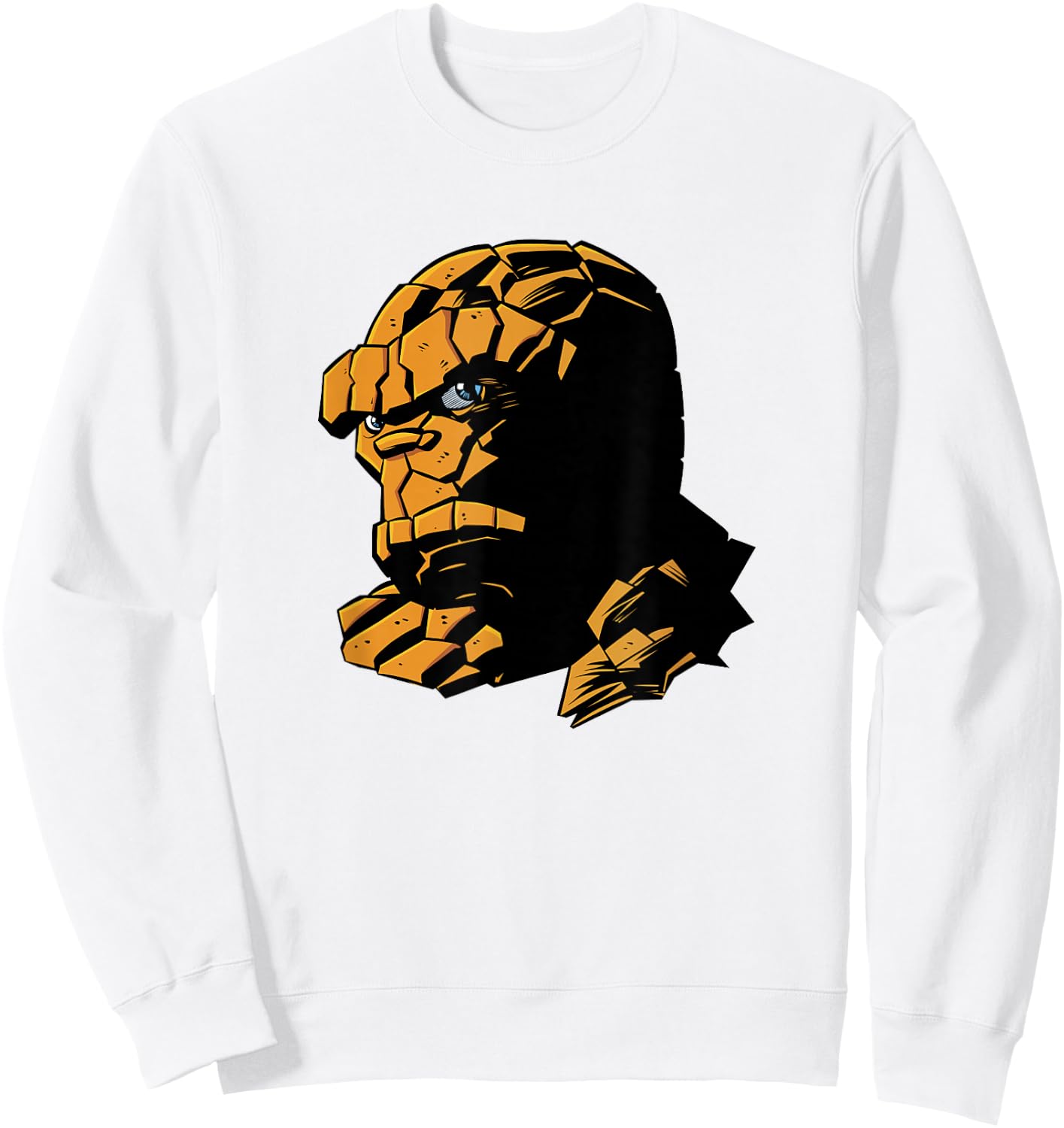 Marvel Fantastic Four Ben Grimm Logo Portrait Sweatshirt - Sweatshirt | White