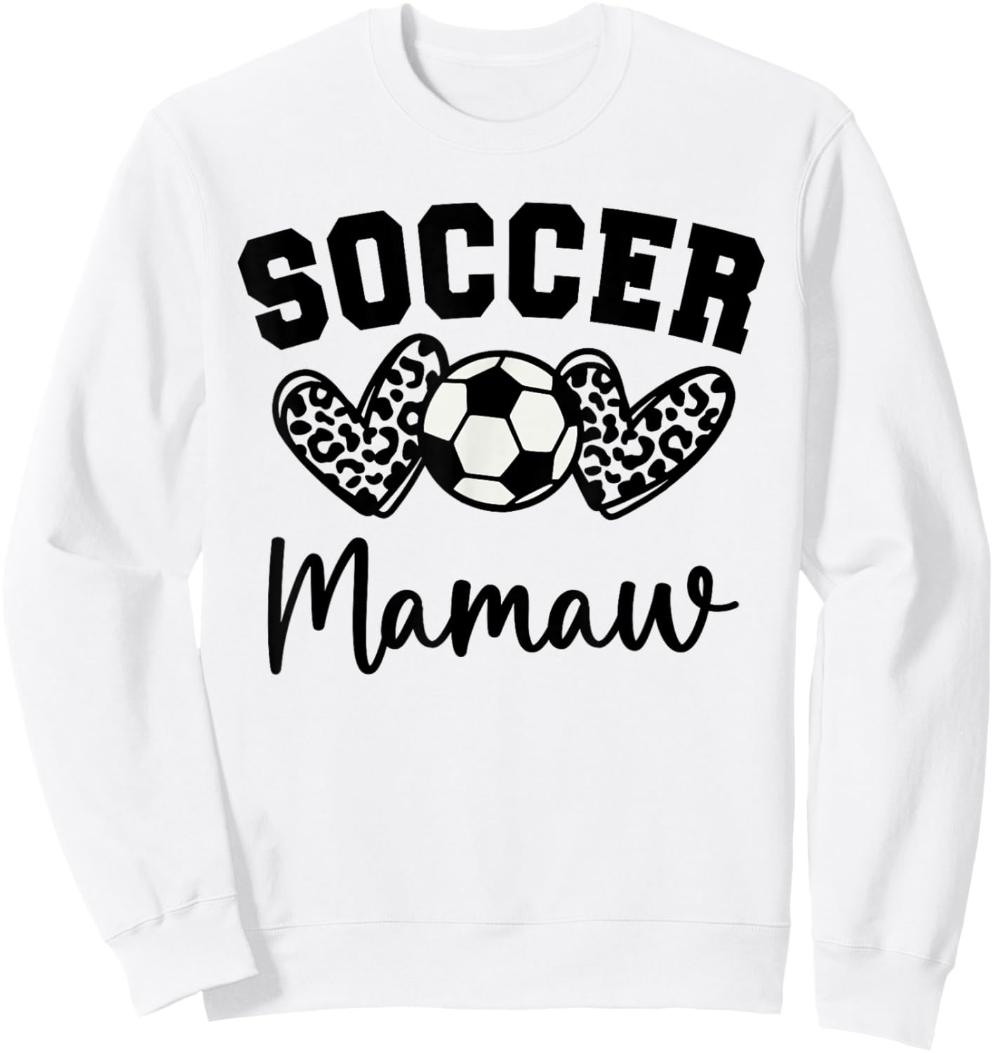Soccer Mamaw Matching Family Soccer Sweatshirt - Sweatshirt | White