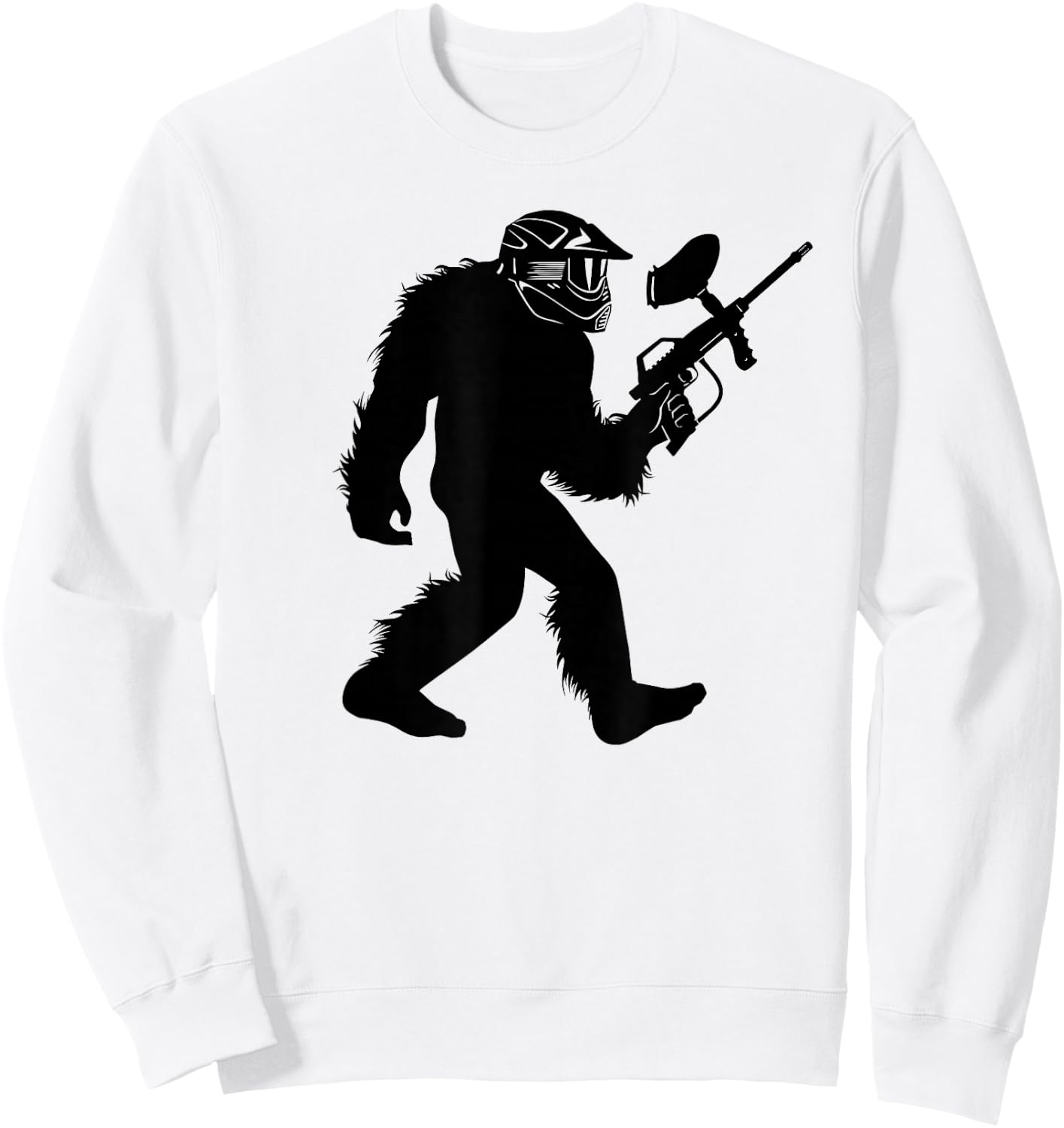 Bigfoot Paintball , Sasquatch Paintballer Apparel Sweatshirt - Sweatshirt | White
