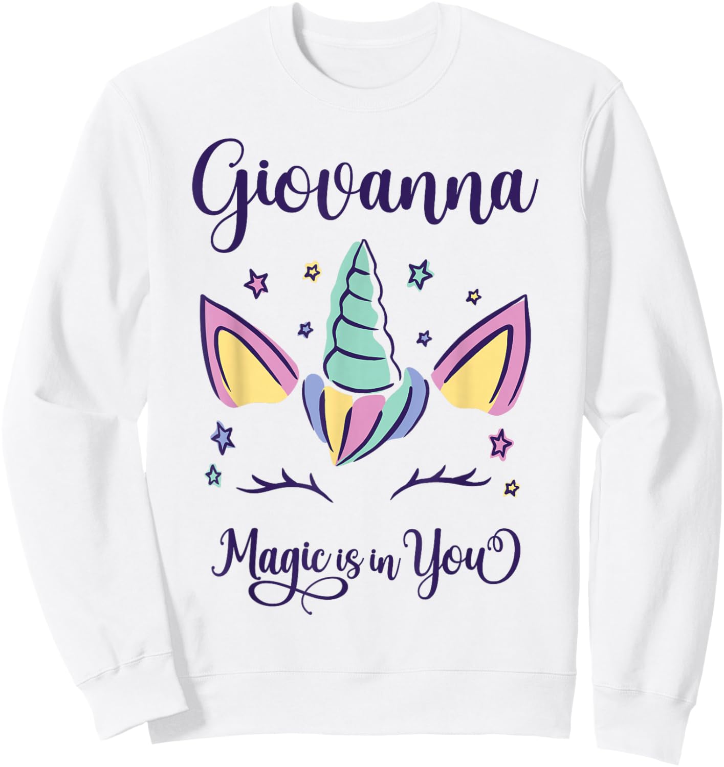 First Name Giovanna Personalized Giovanna Sweatshirt - Sweatshirt | White