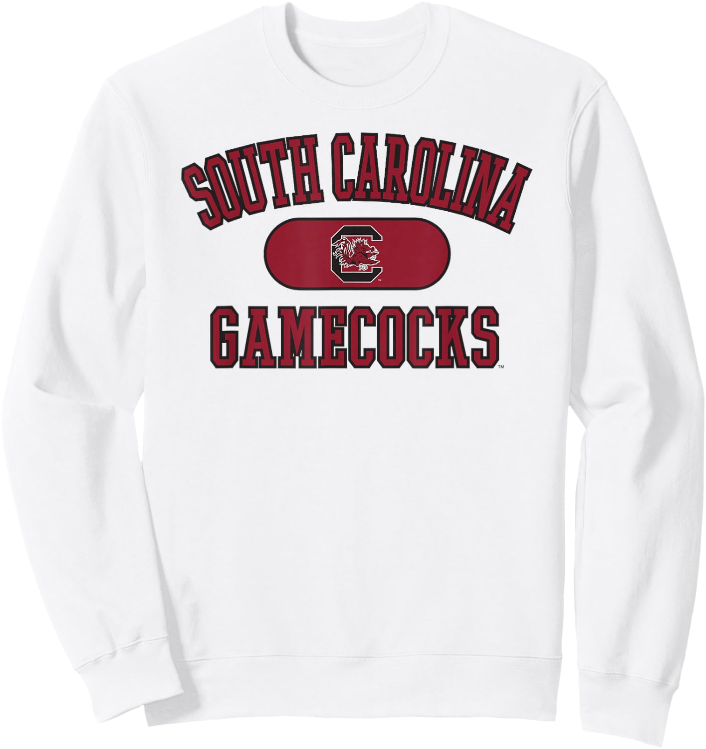 South Carolina Gamecocks Varsity Logo Officially Licensed Sweatshirt - Sweatshirt | White