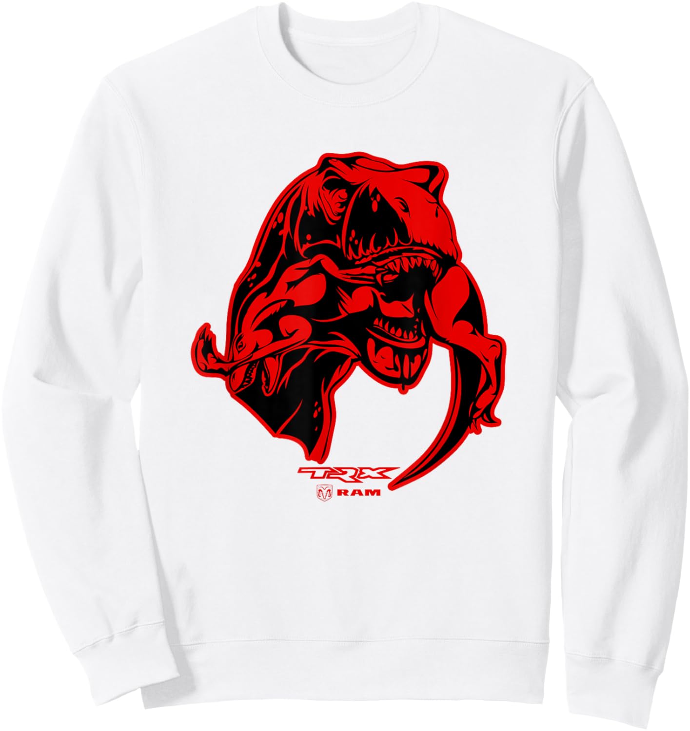 RAM Trucks TRX T-Rex (Red) Sweatshirt - Sweatshirt | White