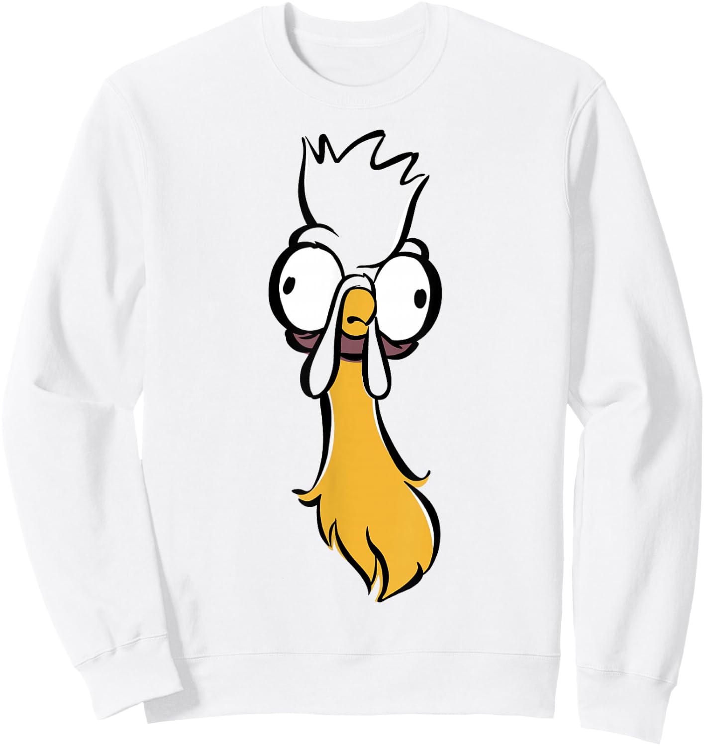 Disney Moana HEI HEI Big Face Sketch Portrait Sweatshirt - Sweatshirt | White