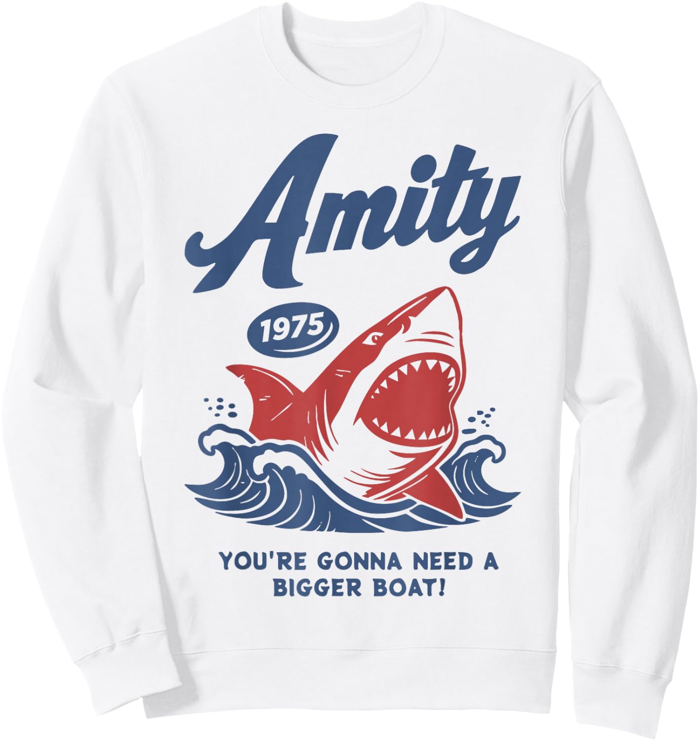 Vintage Amity 1975 Retro Sailboat Sunrise Summer Sweatshirt - Sweatshirt | White