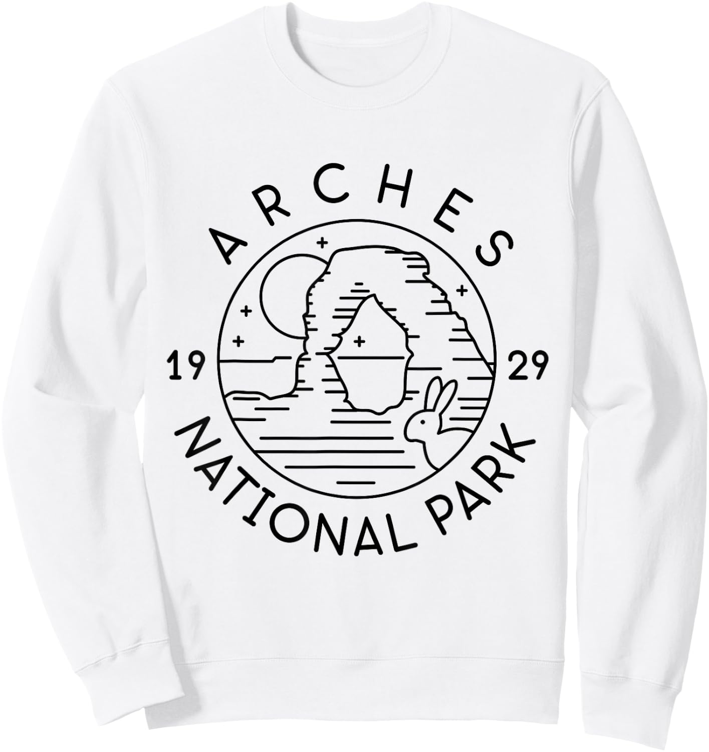 Arches National Park 1929 Moab Utah Sweatshirt - Sweatshirt | White