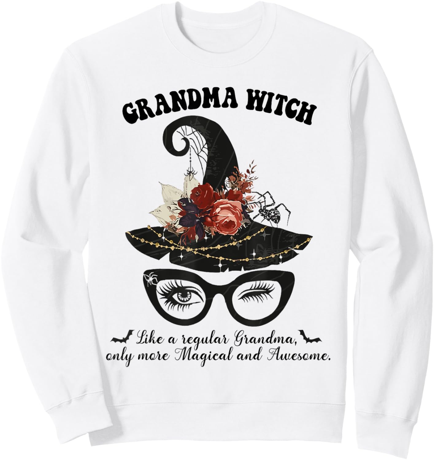 Magical Grandma Witch - Awesome Halloween Witchy Grandma Sweatshirt - Sweatshirt | White