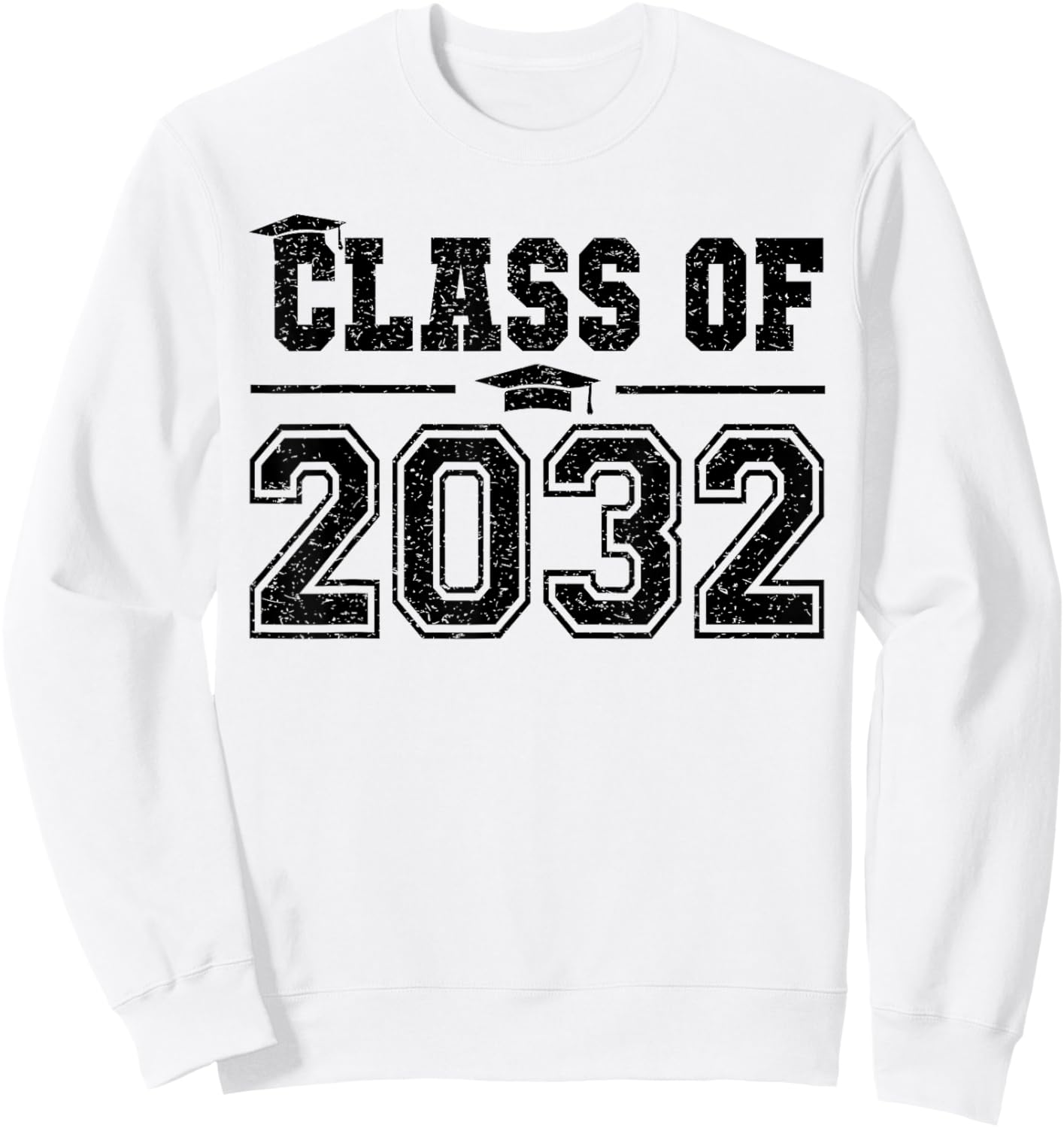 Class of 2032 Grow With Me Graduation First Day of School Sweatshirt - Sweatshirt | White