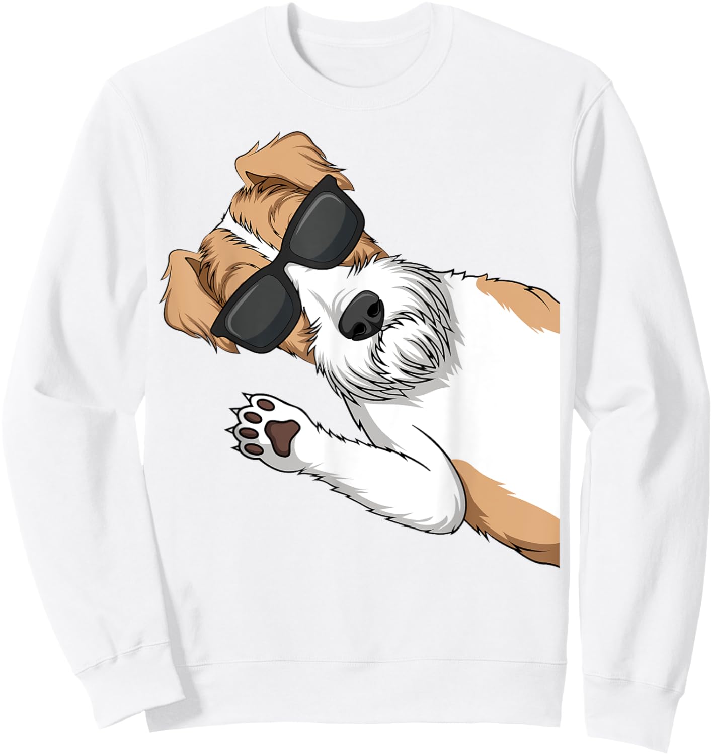 Fox Terrier Dog Sweatshirt - Sweatshirt | White