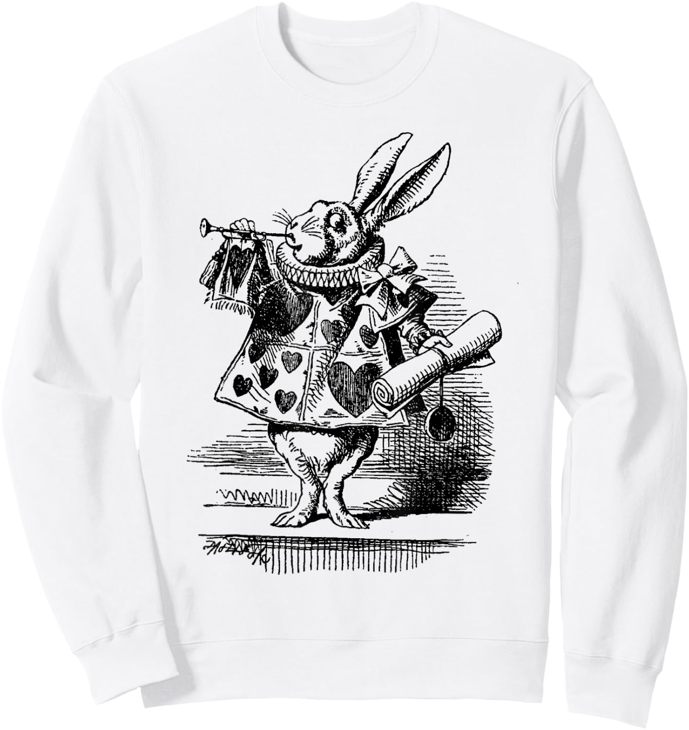 Alice in Wonderland White Rabbit Sweatshirt - Sweatshirt | White