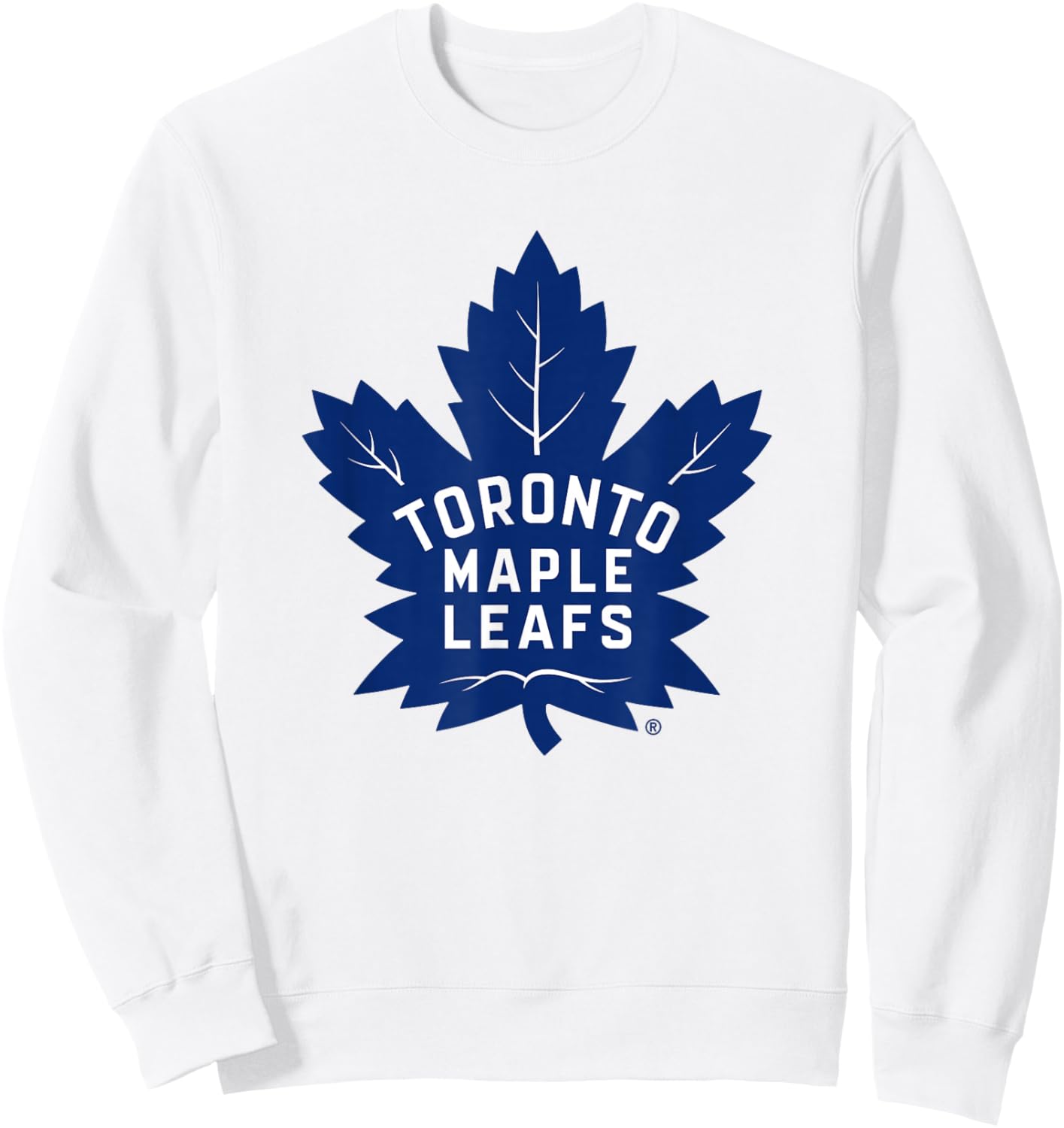 Toronto Maple Leafs Icon Gray Officially Licensed Sweatshirt - Sweatshirt | White