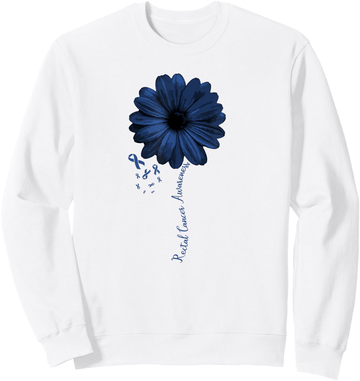 Rectal Cancer Awareness Survivor Warrior Pretty Gift Sweatshirt - Sweatshirt | White