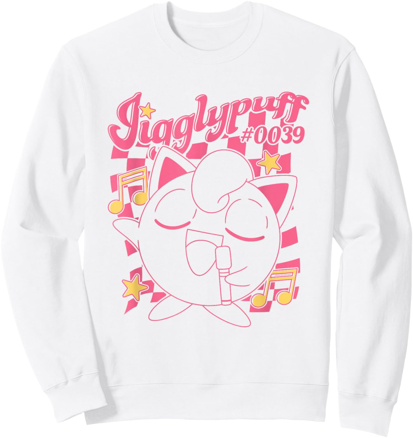 Pokémon Jigglypuff #0039 Musical Poster Retro Sweatshirt - Sweatshirt | White