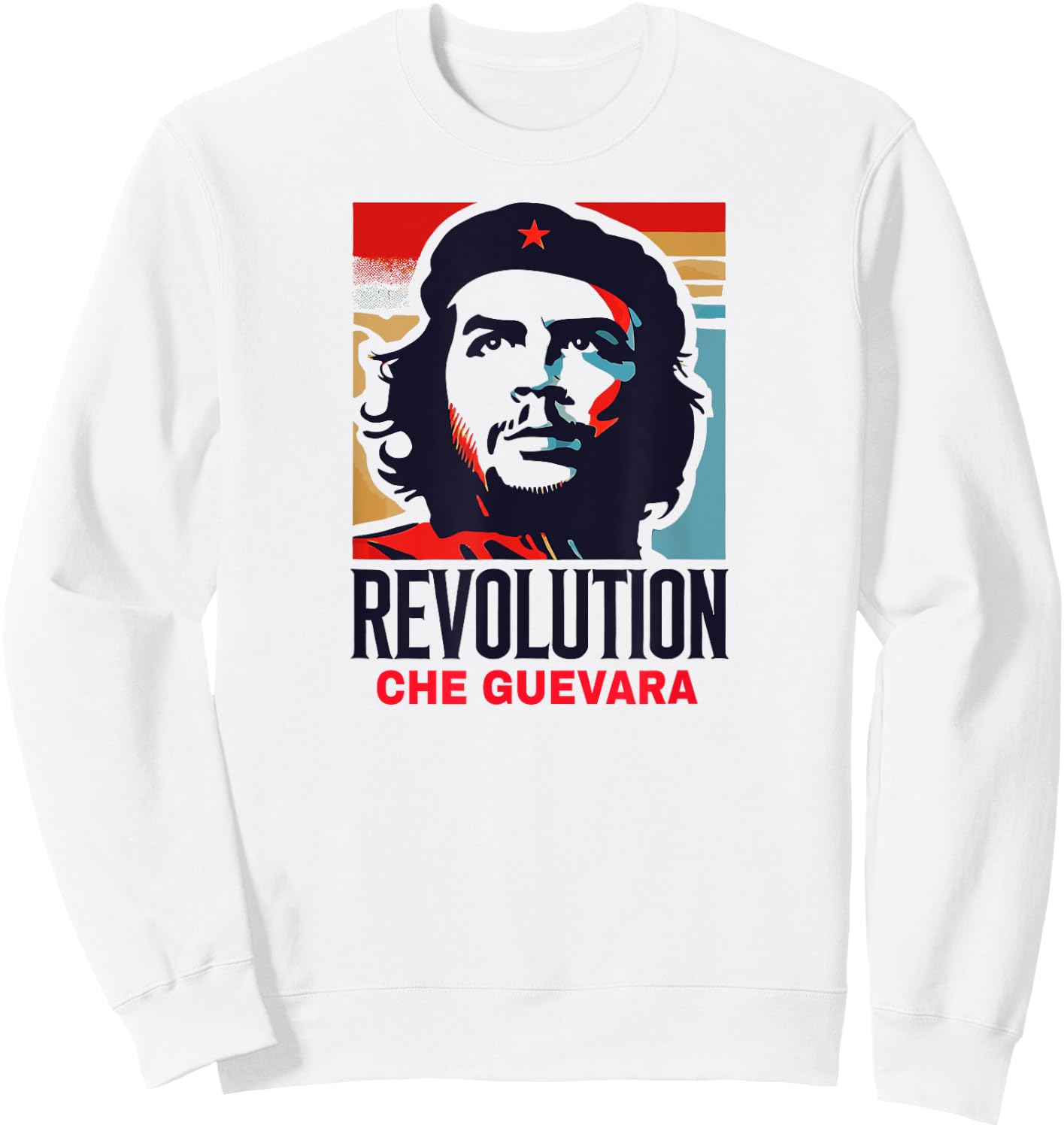 Che Guevara Rebel Signature Guerrilla Icon Revolution Sweatshirt - Sweatshirt | White