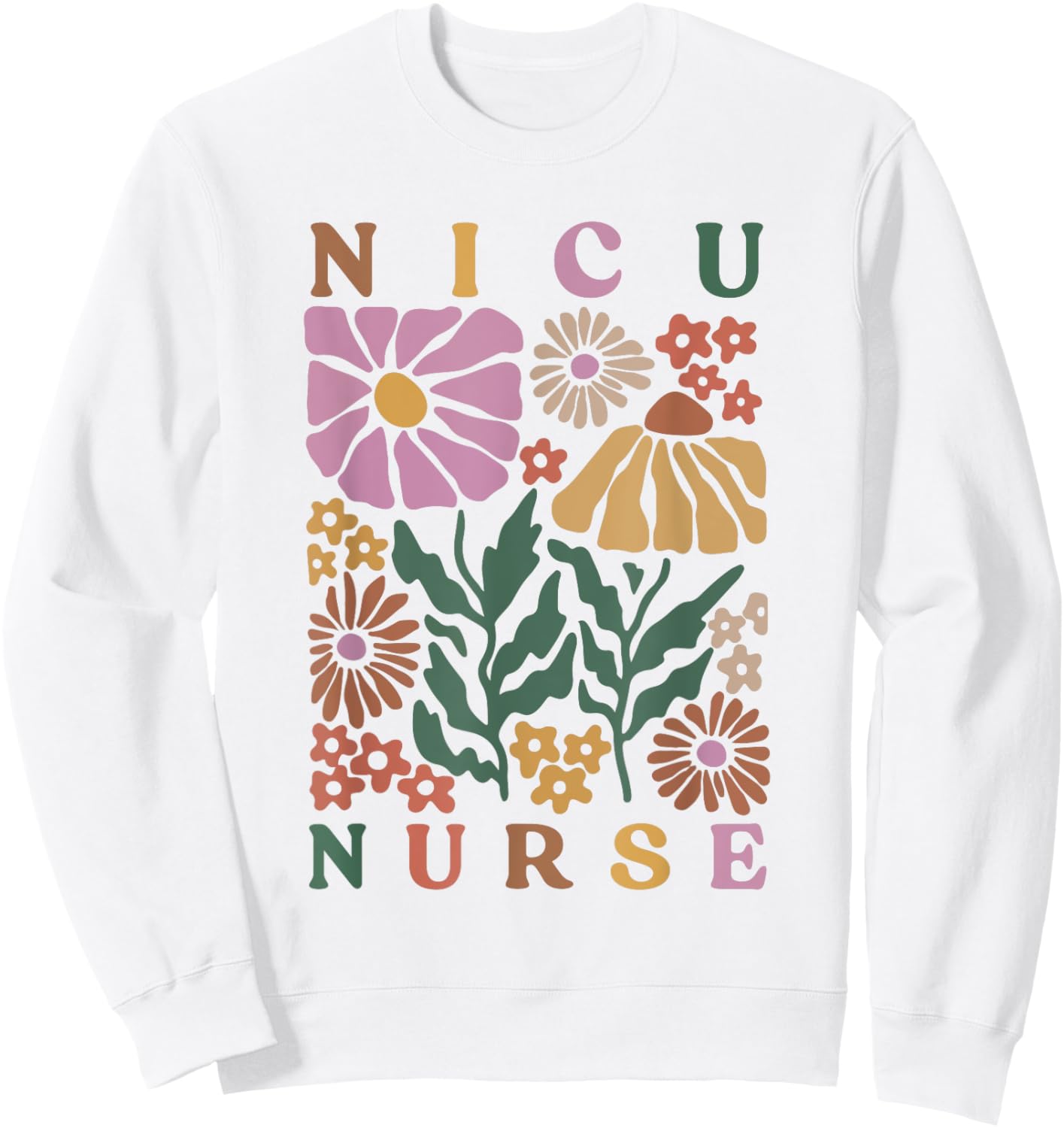 NICU Nurse Neonatal ICU Nurse Infant Care Specialist Newborn Sweatshirt - Sweatshirt | White