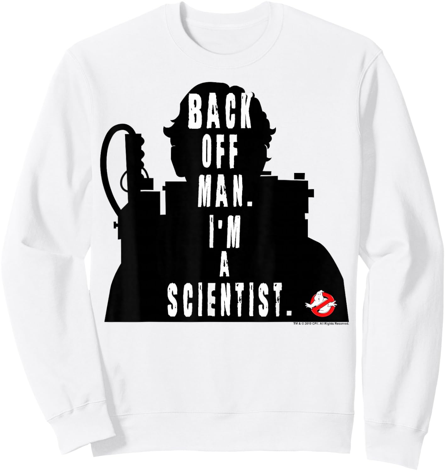 Ghostbusters I'm A Scientist Silhouette Sweatshirt - Sweatshirt | White