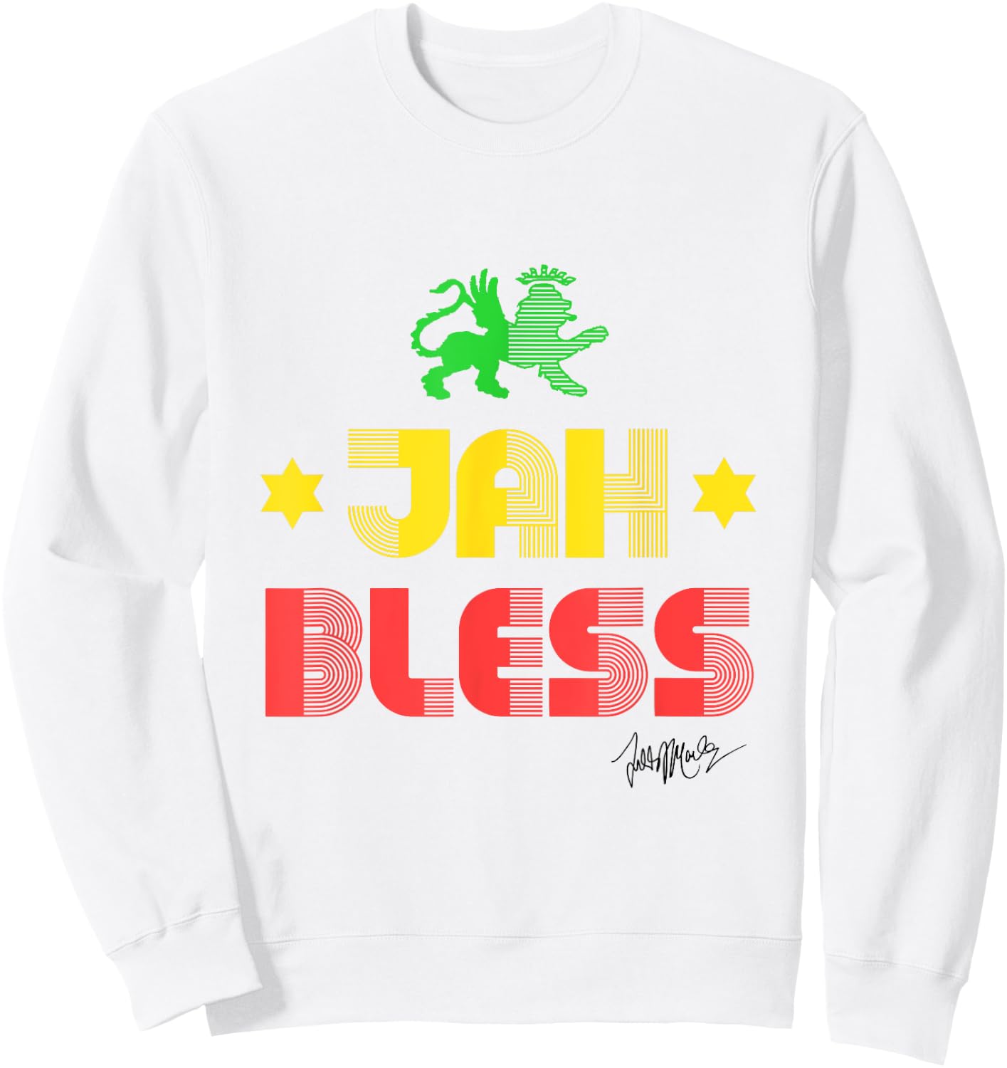 Ziggy Marley - Official Merchandise - Jah Bless Sweatshirt - Sweatshirt | White