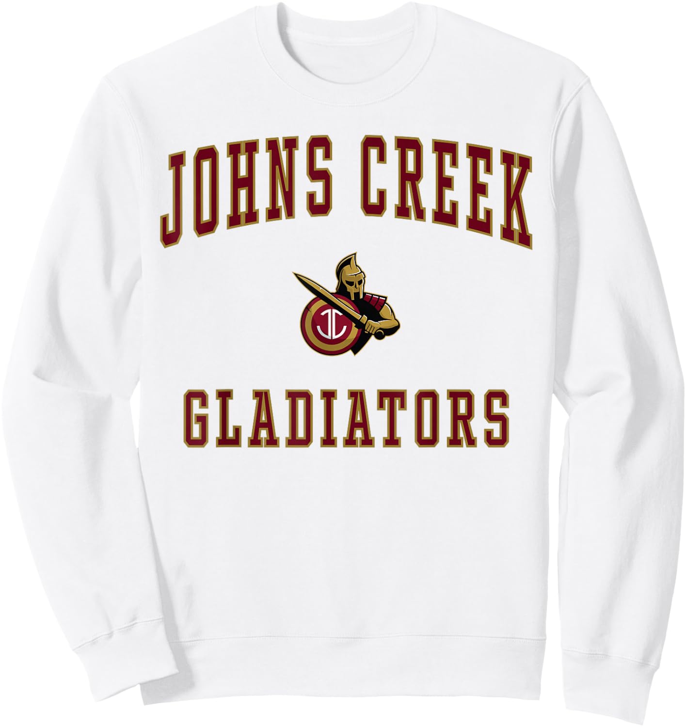 Johns Creek High School Gladiators Sweatshirt - Sweatshirt | White