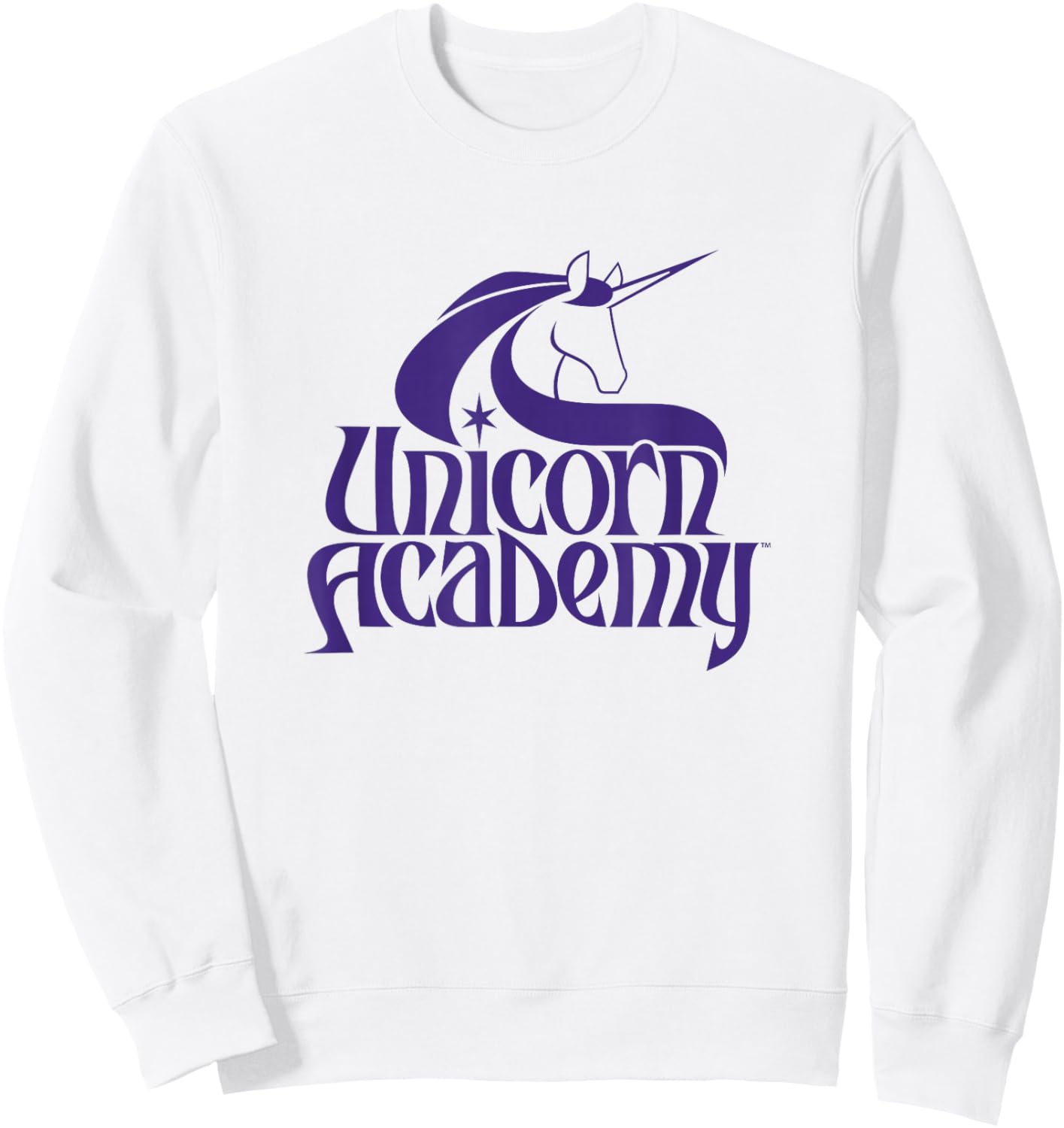 Unicorn Academy Logo Sweatshirt - Sweatshirt | White